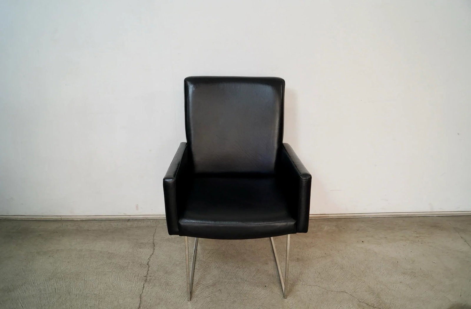 Milo Baughman for Thayer Coggin Black Leather Armchair - 4