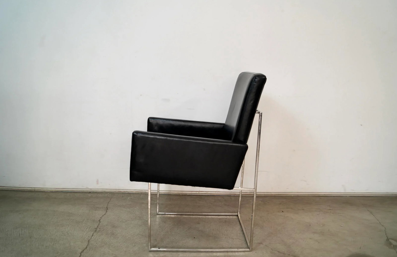 Milo Baughman for Thayer Coggin Black Leather Armchair - 6