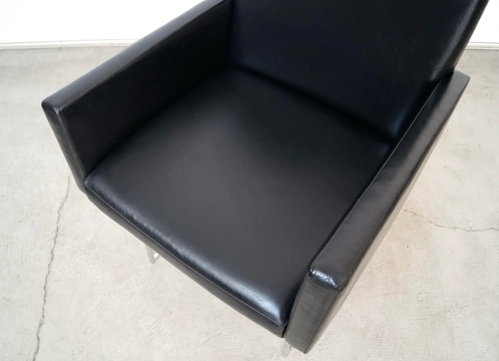 Milo Baughman for Thayer Coggin Black Leather Armchair - 9