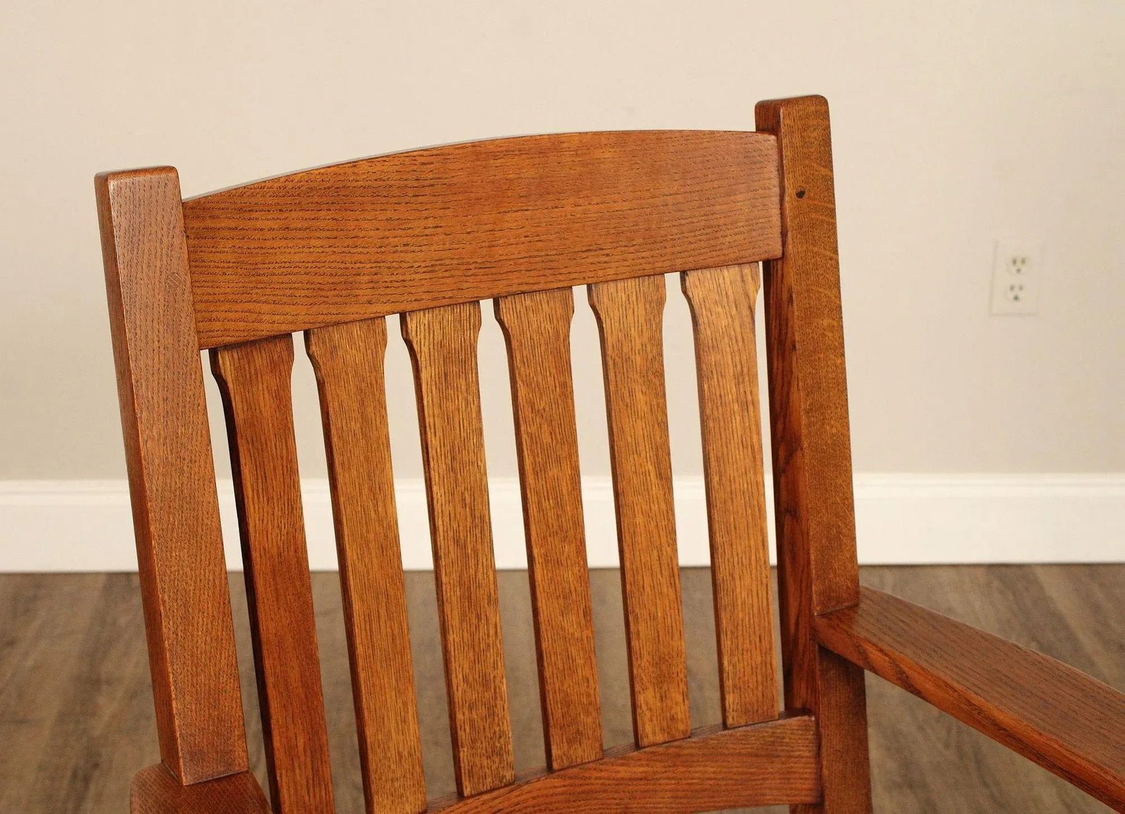Stickley Mission Collection Oak and Leather Cottage Armchair - 8
