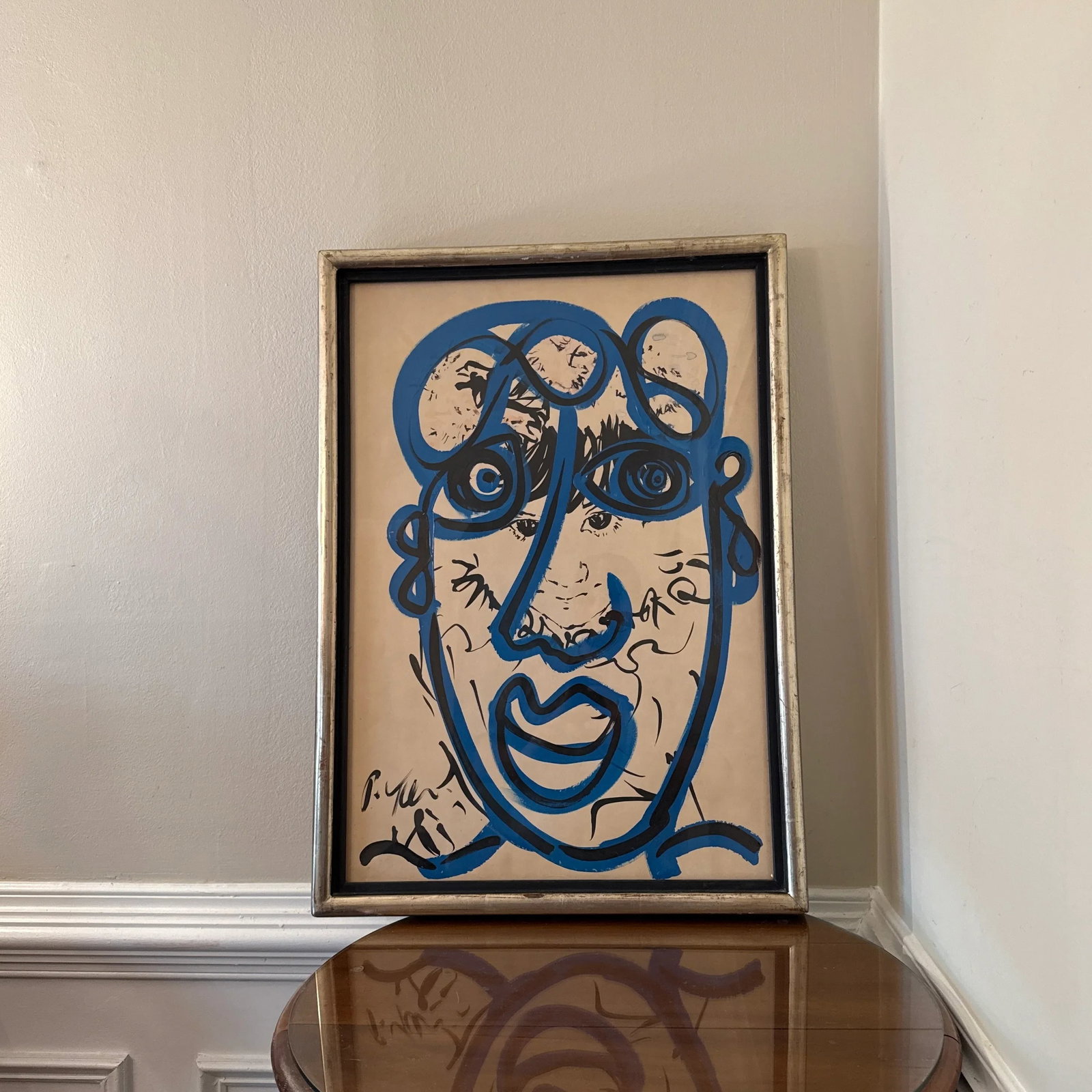 1970s Abstract Painting by Peter Keil - Framed - 2