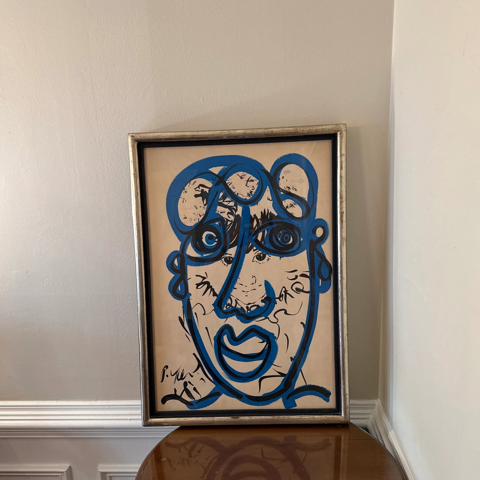 1970s Abstract Painting by Peter Keil - Framed - 3