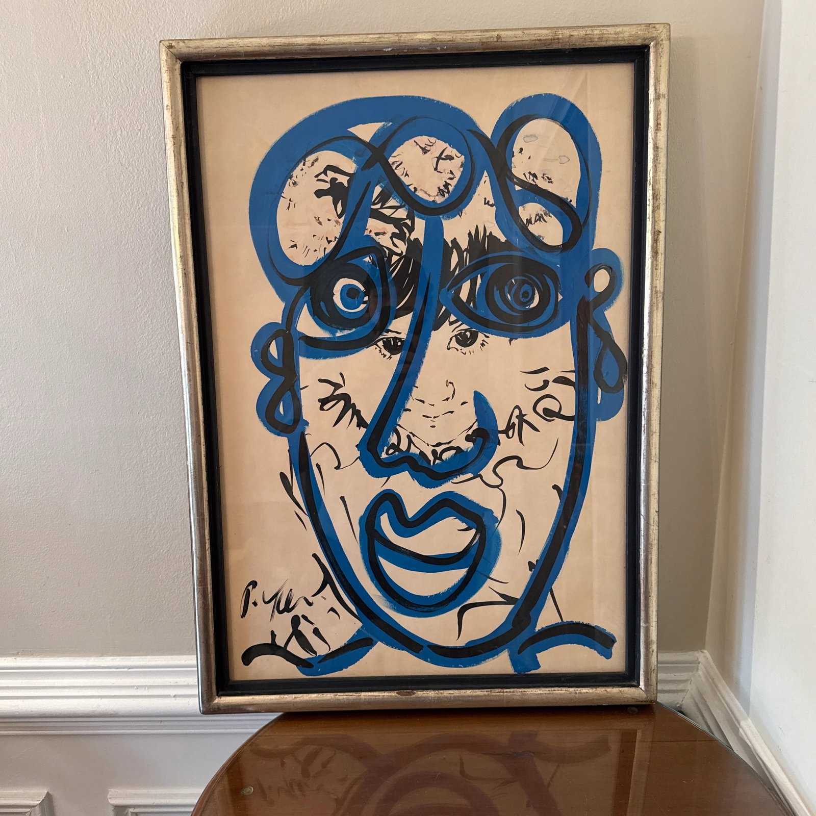 1970s Abstract Painting by Peter Keil - Framed - 4