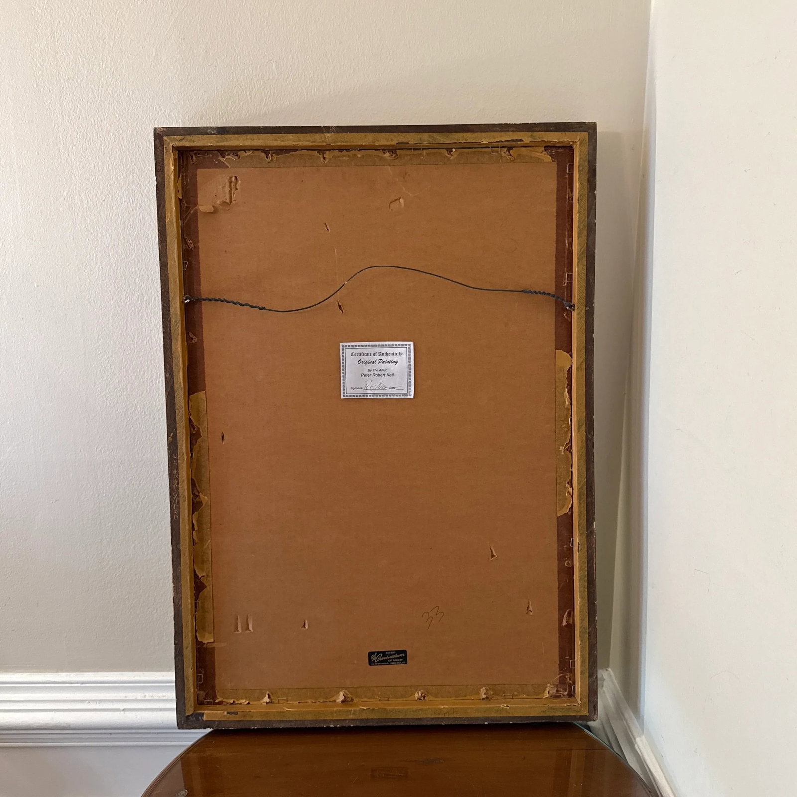 1970s Abstract Painting by Peter Keil - Framed - 8