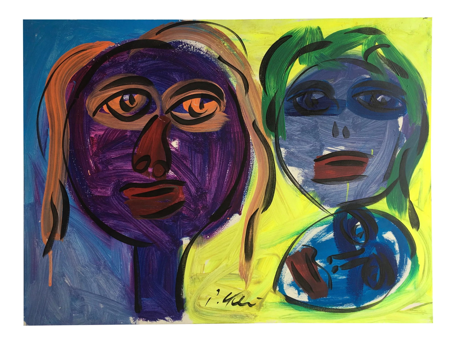 Peter Keil - Abstract Painting: Peter Keil is a German artist that focuses primarily on abstract expressionism. Keil painted with some of the greats including Joan Miro, Pablo Picasso and Andy Warhol, to name a few. This is a fairly