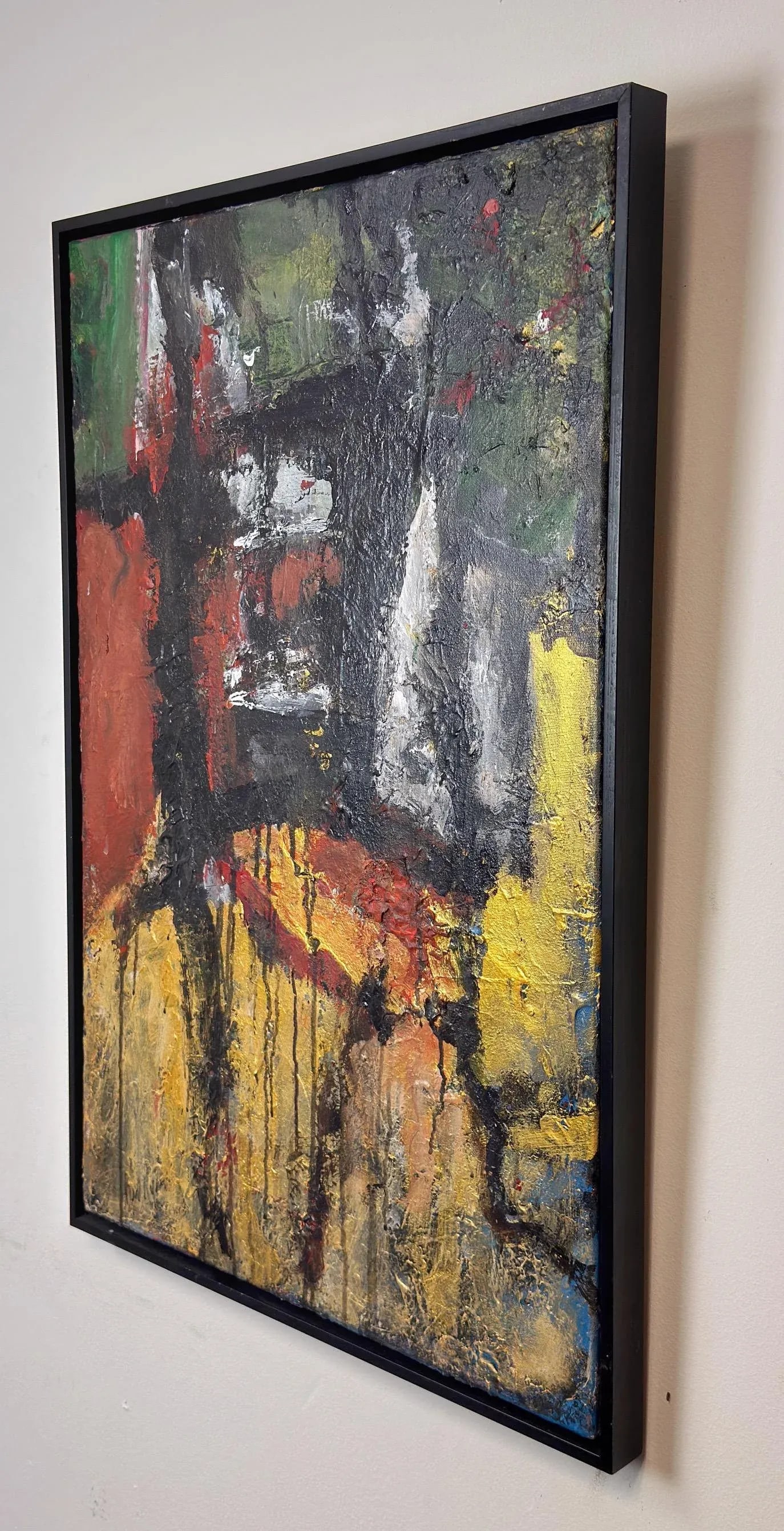 Portrait Abstract by Beverly Myers Modern Painter, School of Wolf Kahn - 4
