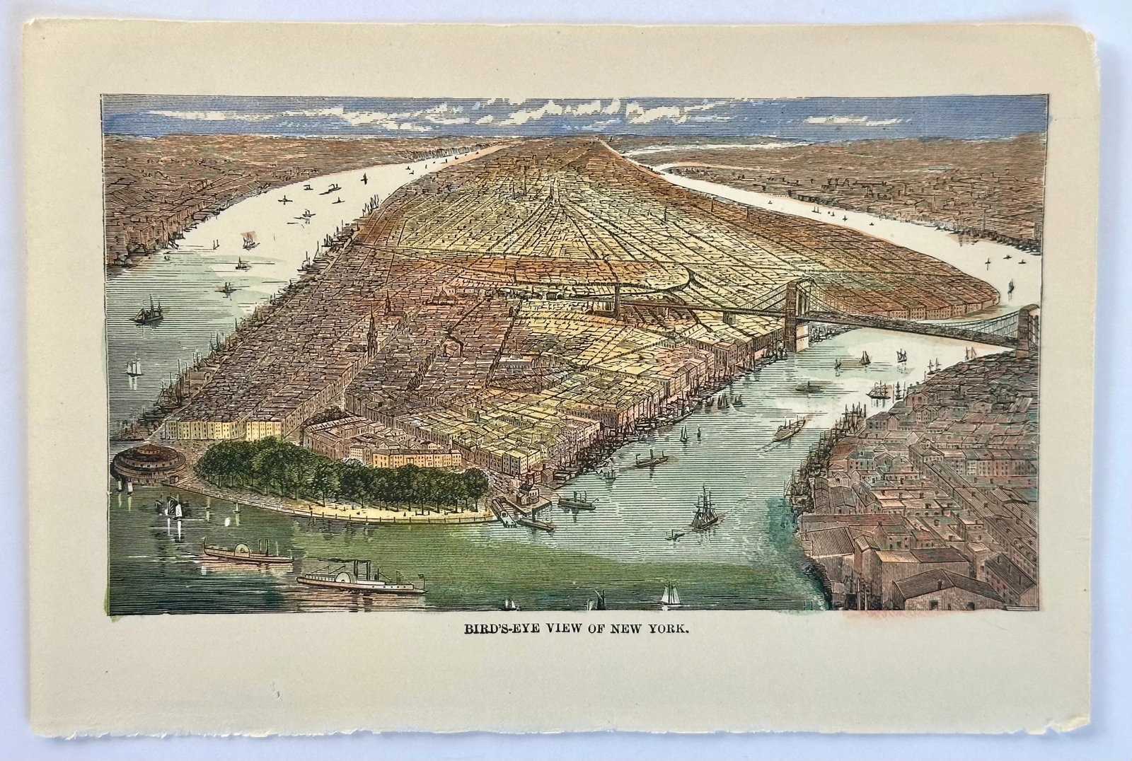 New York City Birds Eye View, Circa 1890 - 4