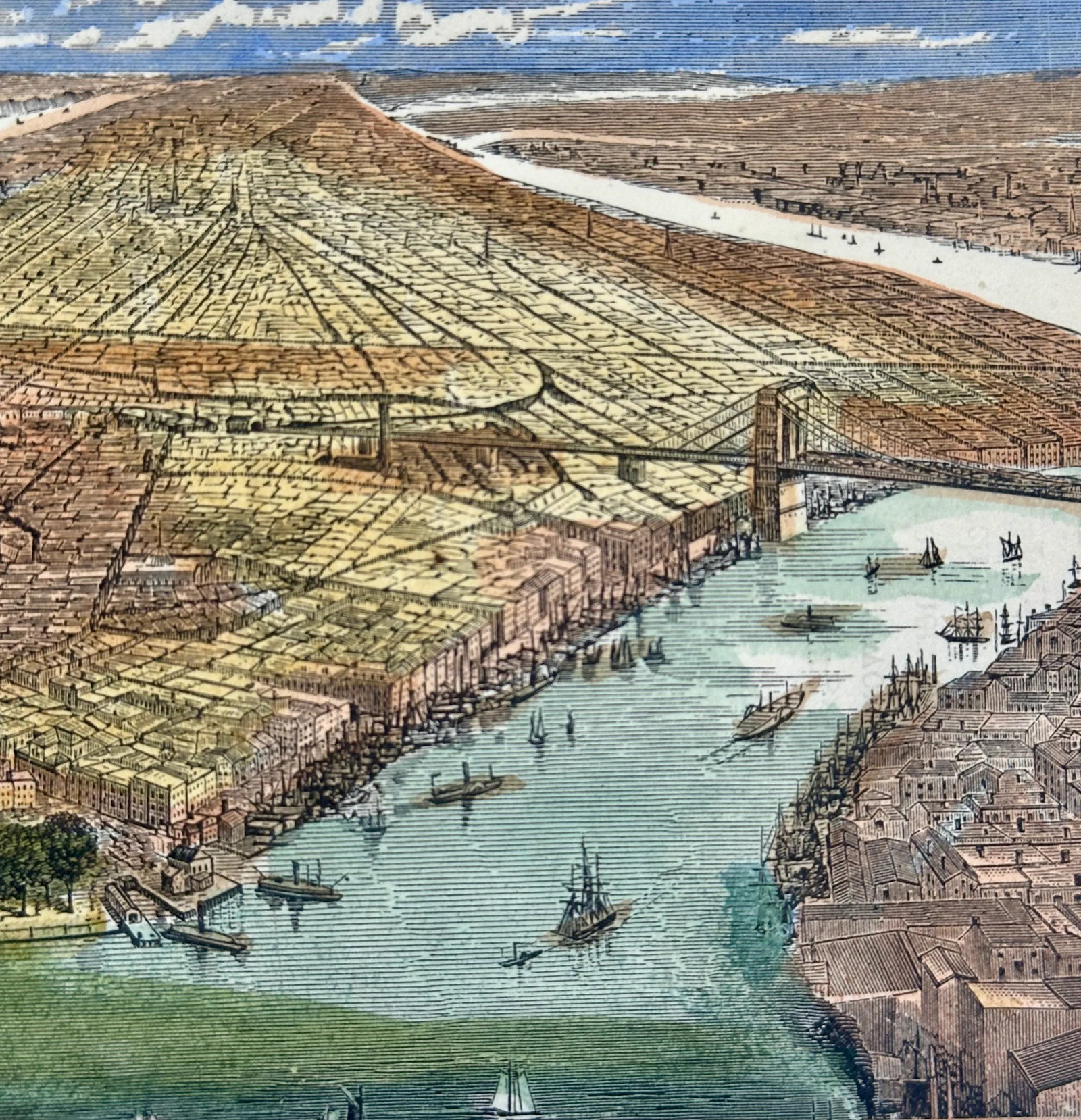 New York City Birds Eye View, Circa 1890 - 5