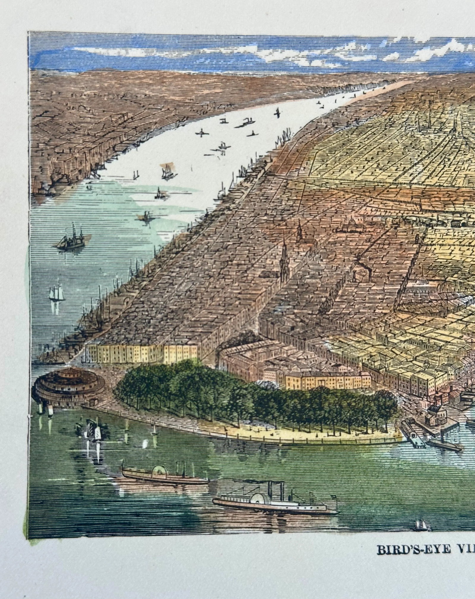New York City Birds Eye View, Circa 1890 - 6