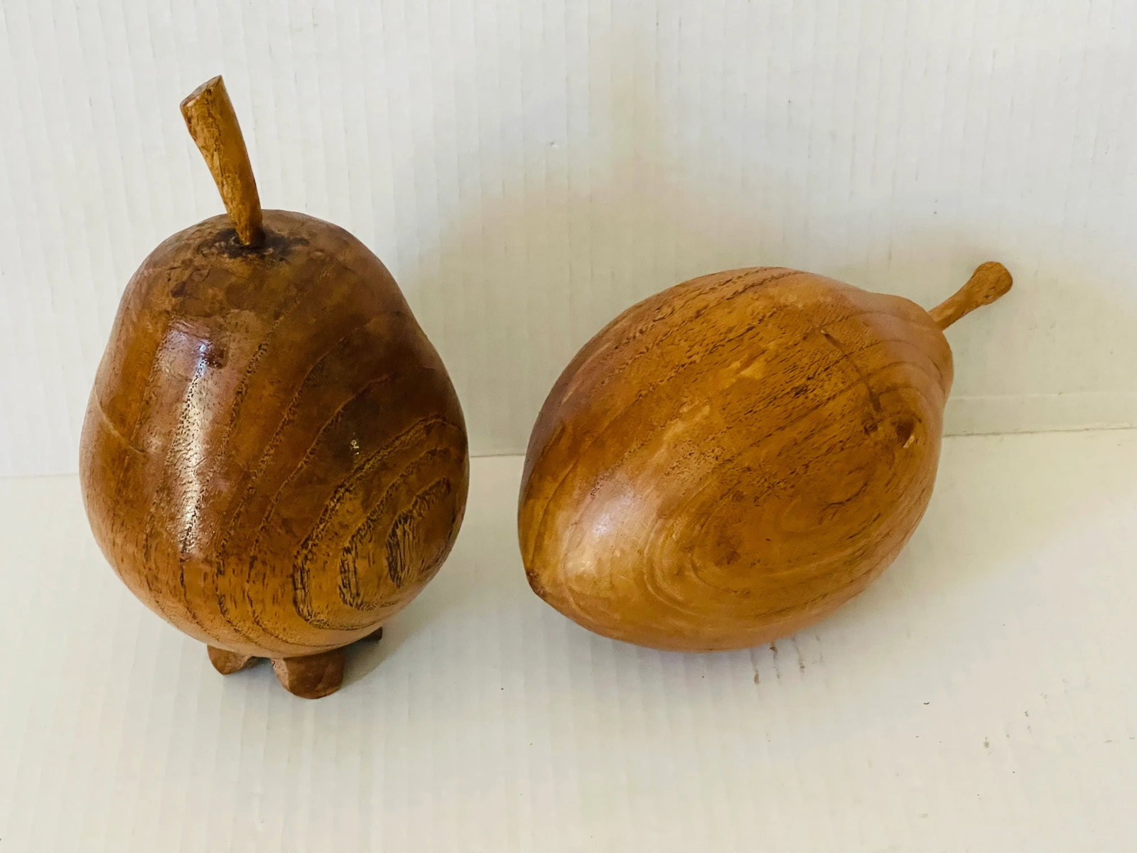 1960s Set of Two Wood Fruit Sculptures Organic Modern - 3