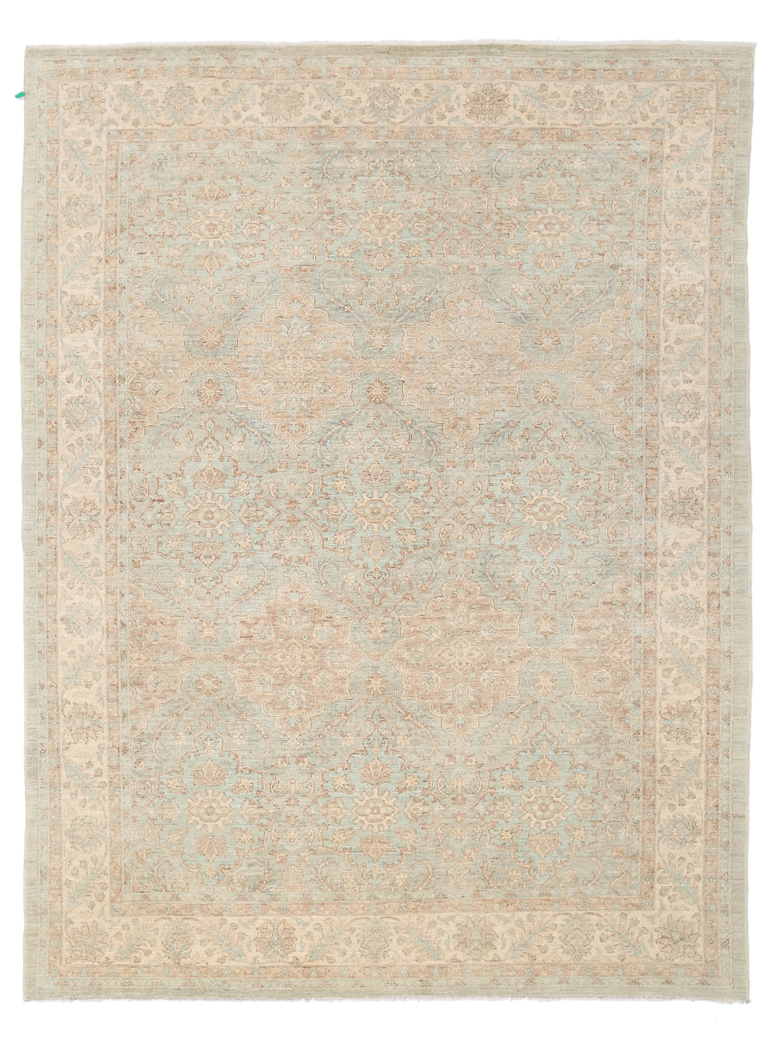Pasargad Ferehan Area Rug - 9'0" X 12'0": Meet Pasargad's Ferehan Collection. This gorgeous decorative area rug brings you a sophisticated look with a modern soft color choice. With a symphony of floral, vines and latticework detailing,