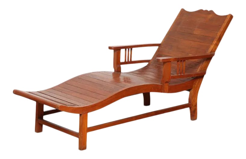 1940s Dutch Colonial Style Teak Lounge Chair (1 of 5)