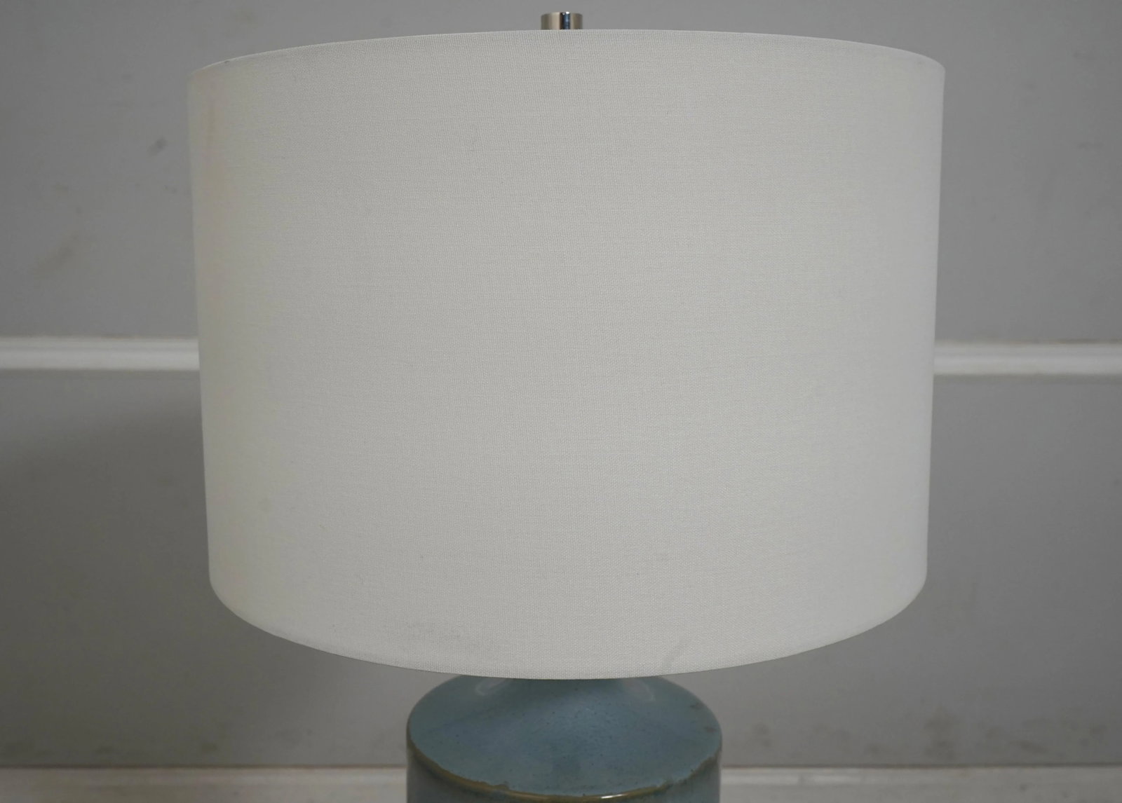 Pair Uttermost Modern Design Blue Ceramic Table Lamps - 9