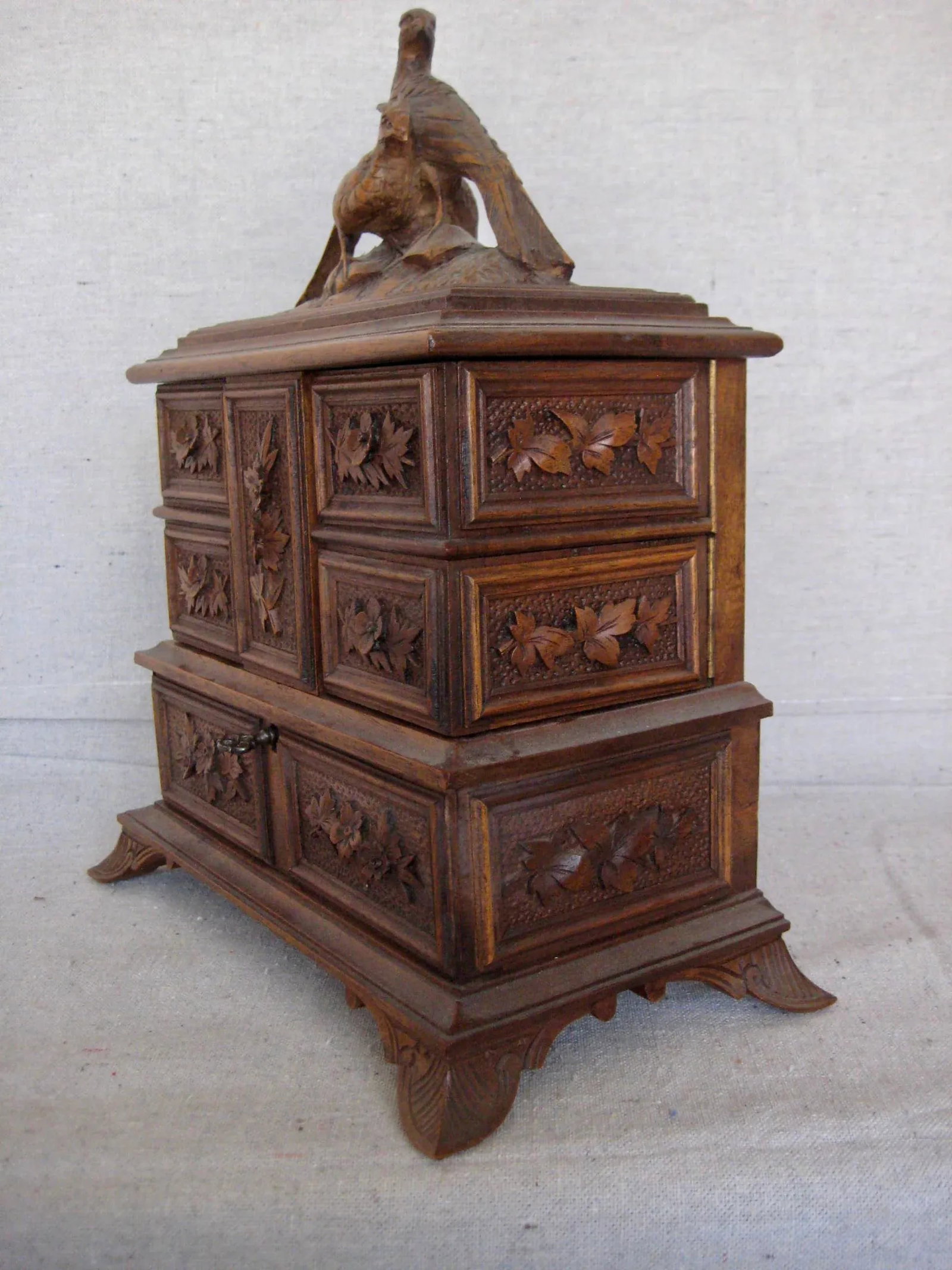 19 Century Black Forest Jewelry Box - 3
