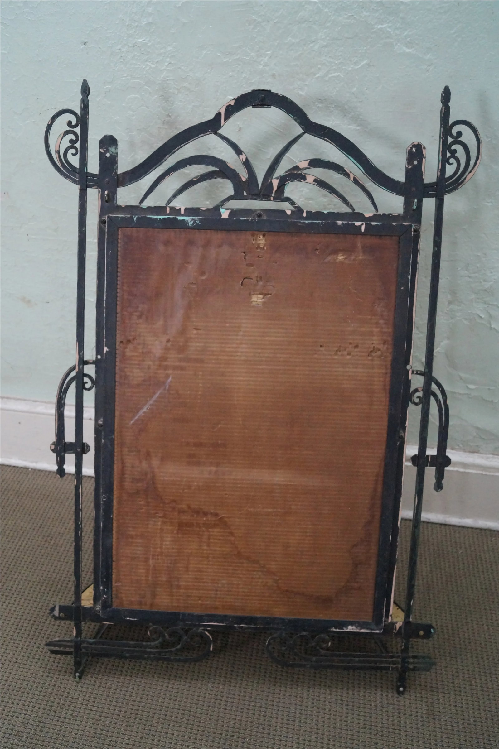 Hand Wrought Iron Southwest Hanging Mirror - 4