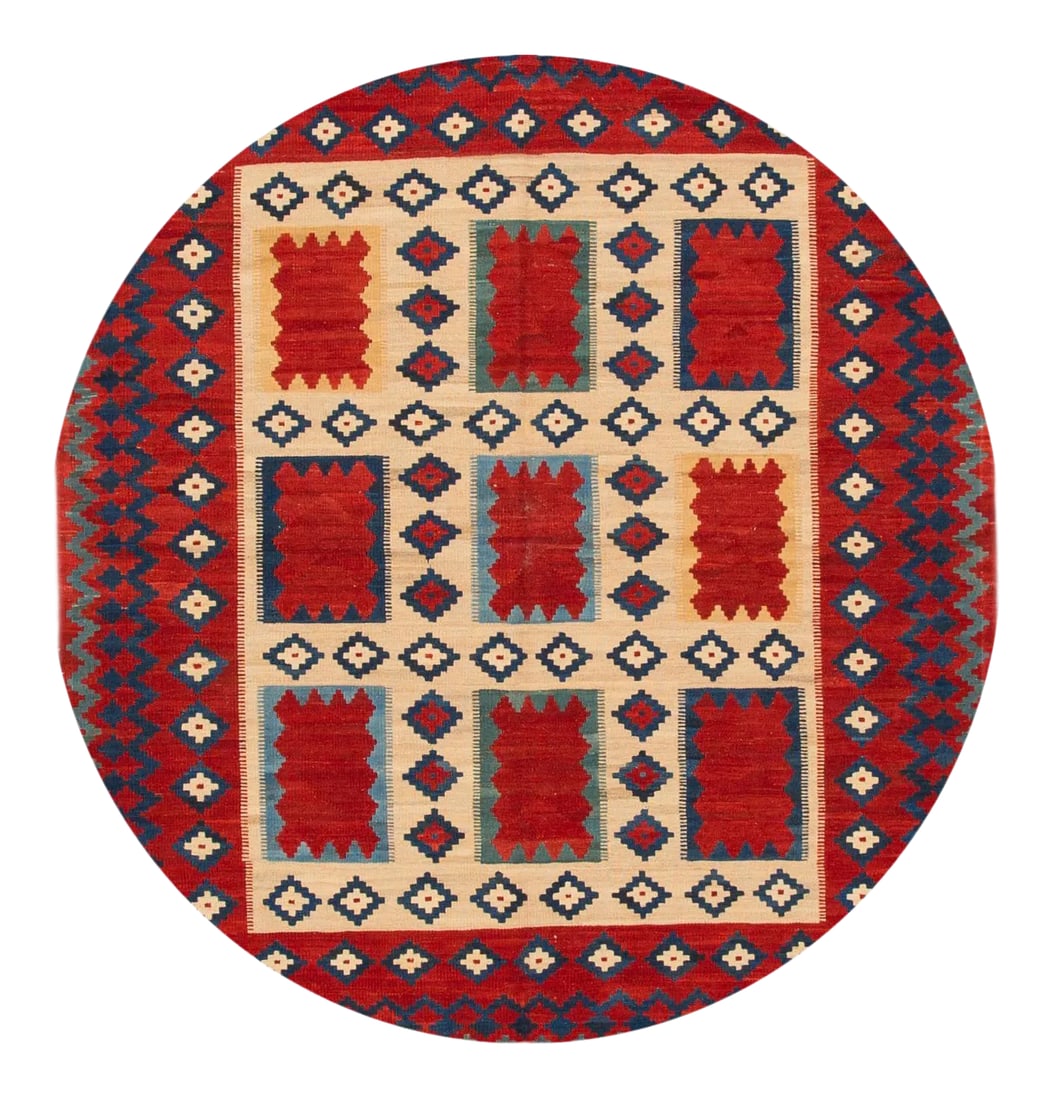 21st Century Modern Persian Kilim Rug, 5'5" X 7'4" - 2