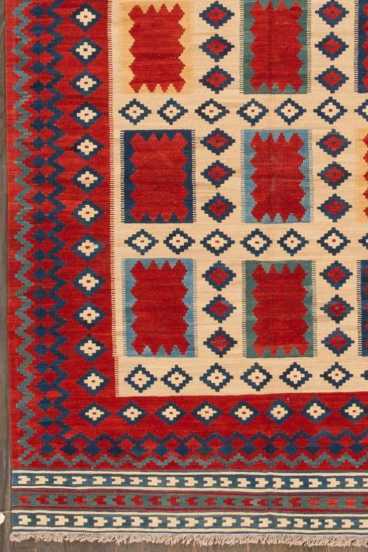 21st Century Modern Persian Kilim Rug, 5'5" X 7'4" - 5