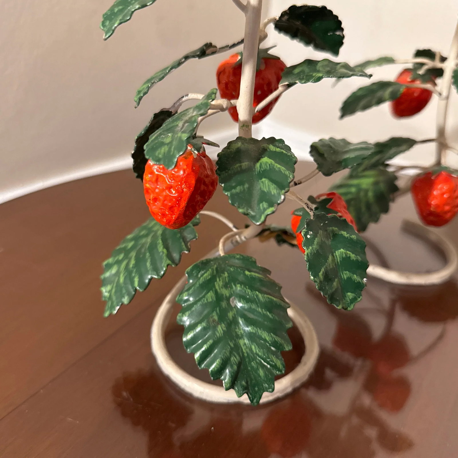 Vintage Italian Strawberry Told Candlesticks- a Pair - 5