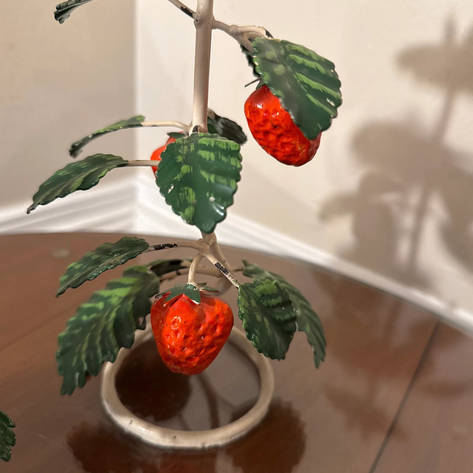 Vintage Italian Strawberry Told Candlesticks- a Pair - 6