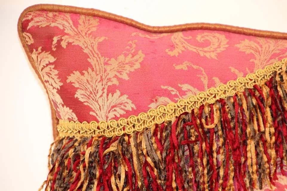 Middle Eastern Decorative Red Throw Pillow - 4