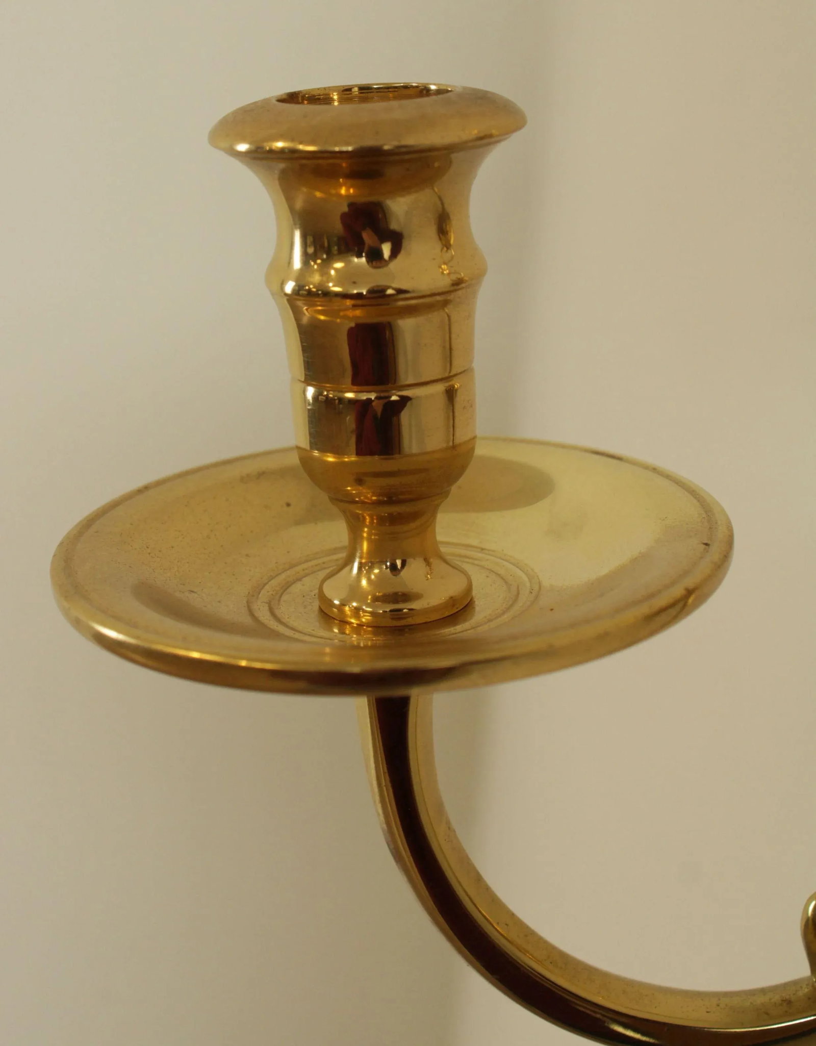 Colonial Williamsburg Restoration Virginia Metal Crafters Brass Candle Wall Sconces - a Pair - 7