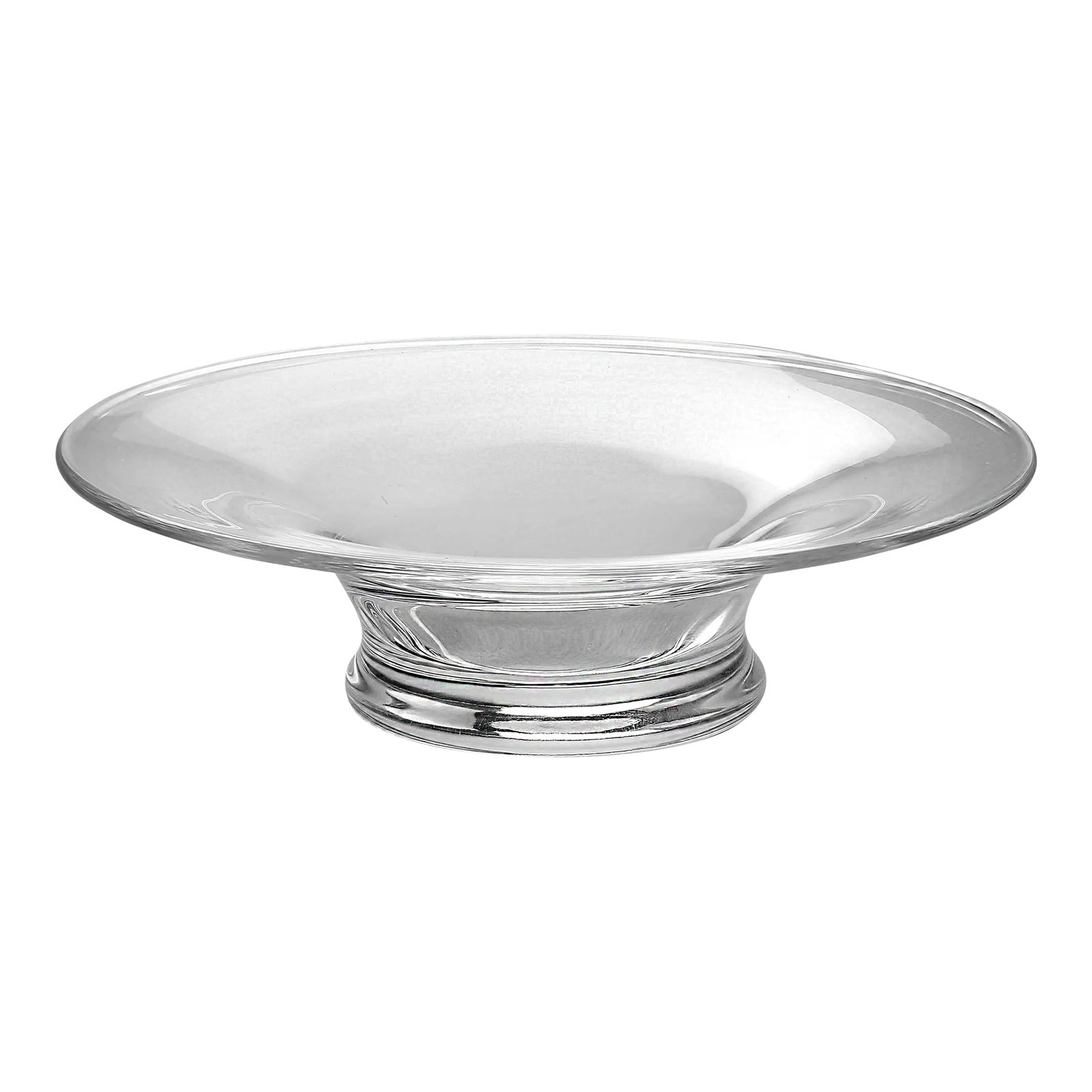 Mid 20th Century Steuben Glass 'Flare' Bowl: Steuben Hand-Blown Glass Footed 'Flare' Bowl This exquisite Steuben bowl is a stunning example of midcentury modern design, combining elegance with timeless craftsmanship. Its minimalistic aesthetic