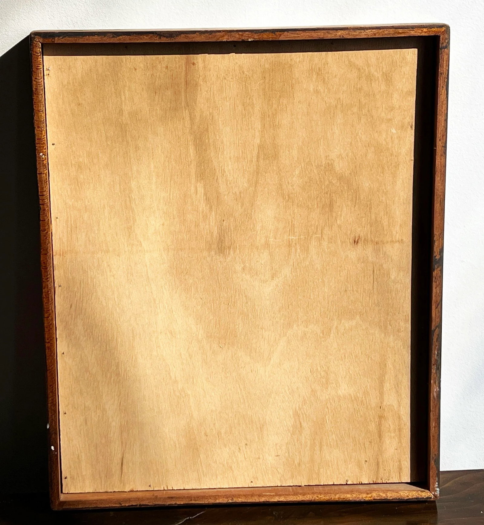 Vintage C.1930's Hand Made Oak & Walnut Chess or Checkers Board - 5