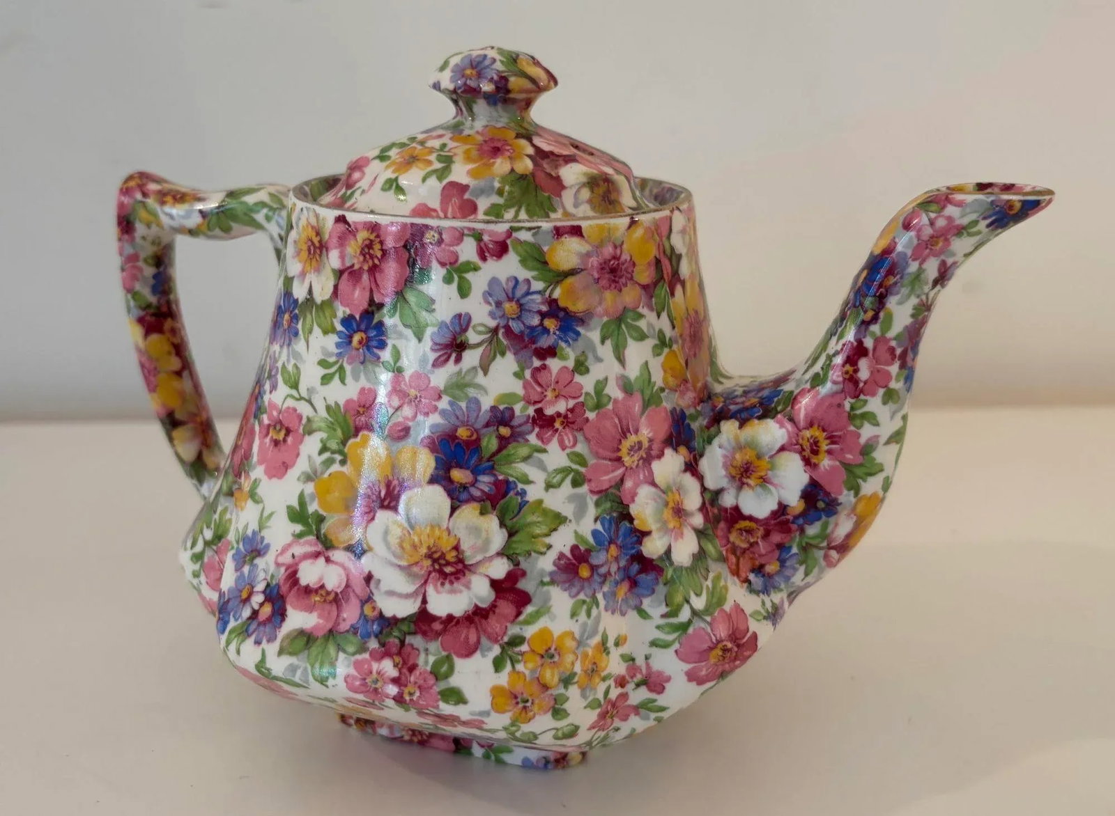 Vintage James Kent Fenton Du Barry Chintz Floral Teapot Made in England - 10