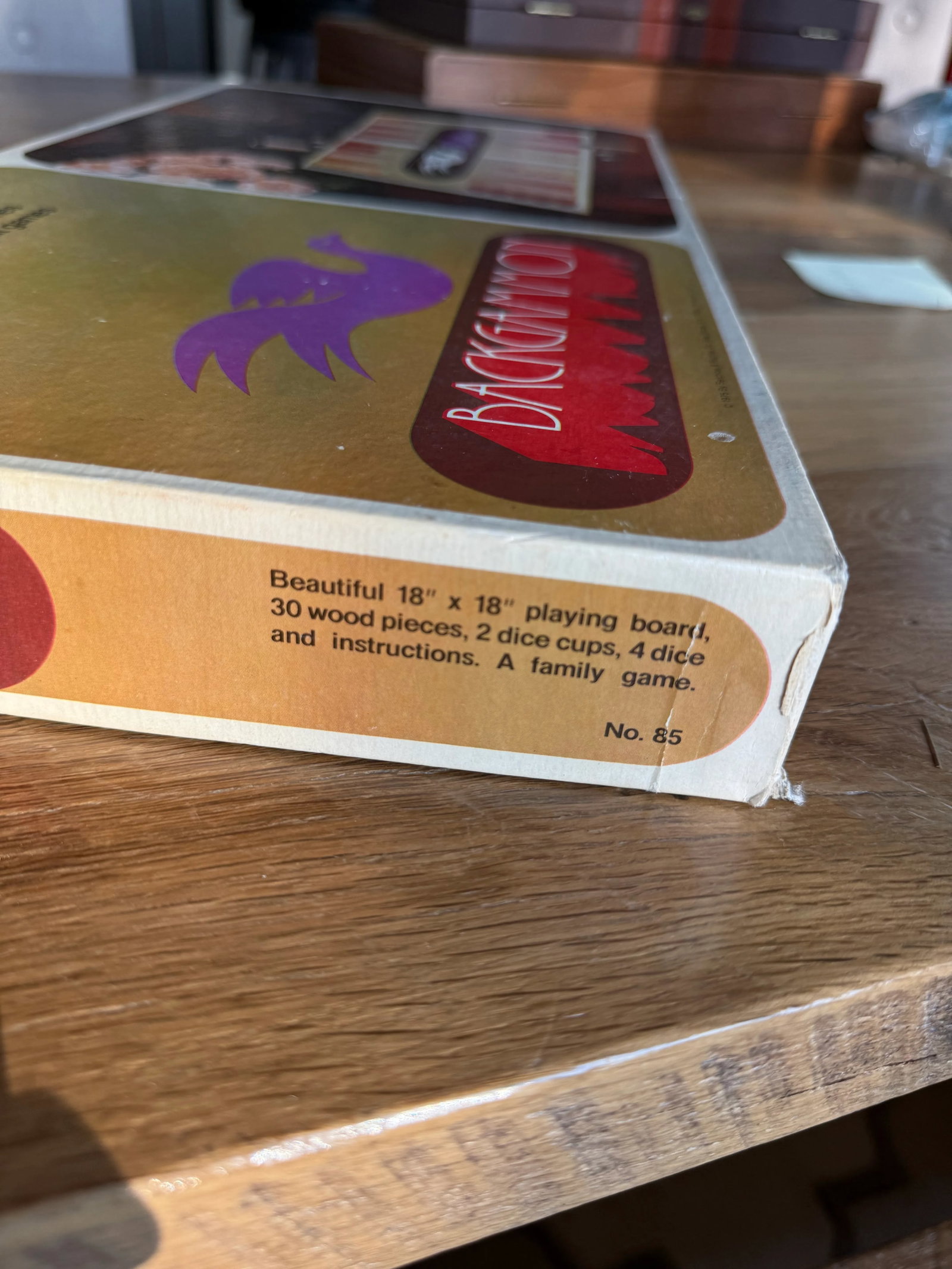 Vintage 1975 Backgammon Board Game Set - 10