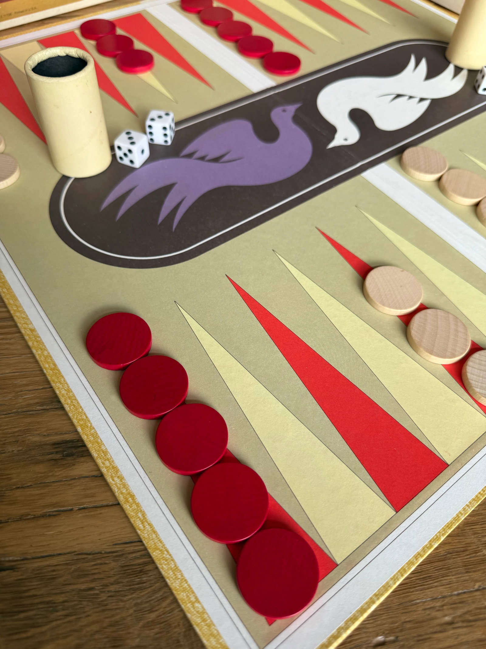 Vintage 1975 Backgammon Board Game Set - 4