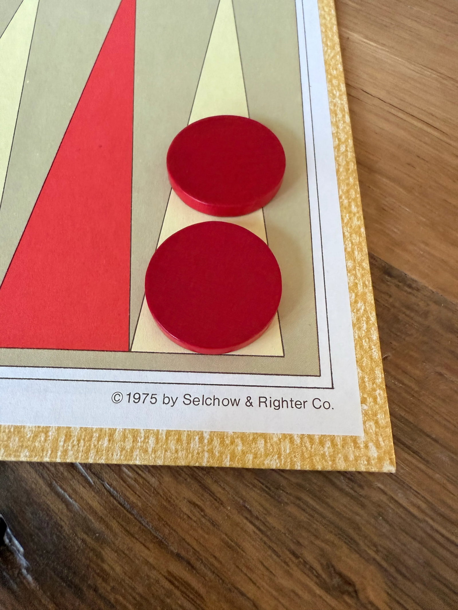 Vintage 1975 Backgammon Board Game Set - 9