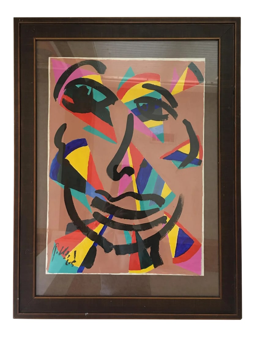 "Spanish Lady", Peter Keil, 1965: Peter Keil is a German artist who focuses primarily on abstract expressionism. Keil painted with some of the greats, including Joan Miro, Pablo Picasso, and Andy Warhol, to name a few. This piece is