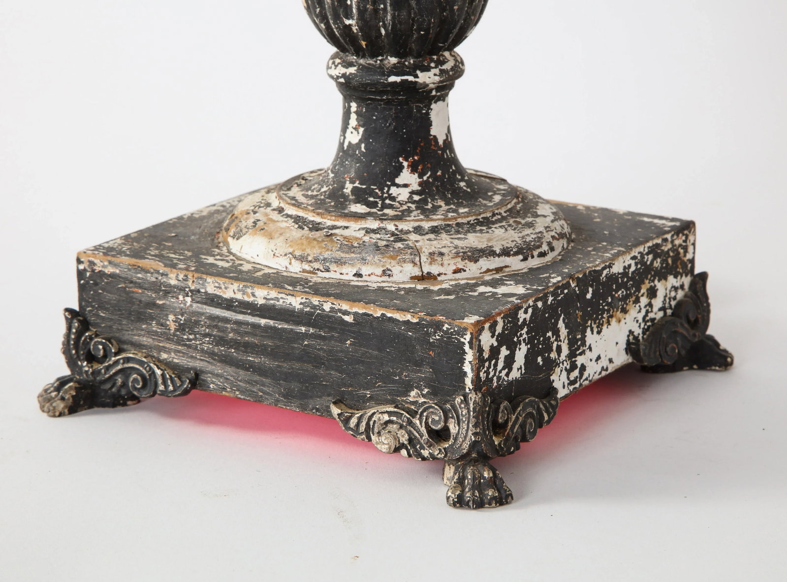 19th Century Italian Wood and Gesso Candelabra, Electrified - 2