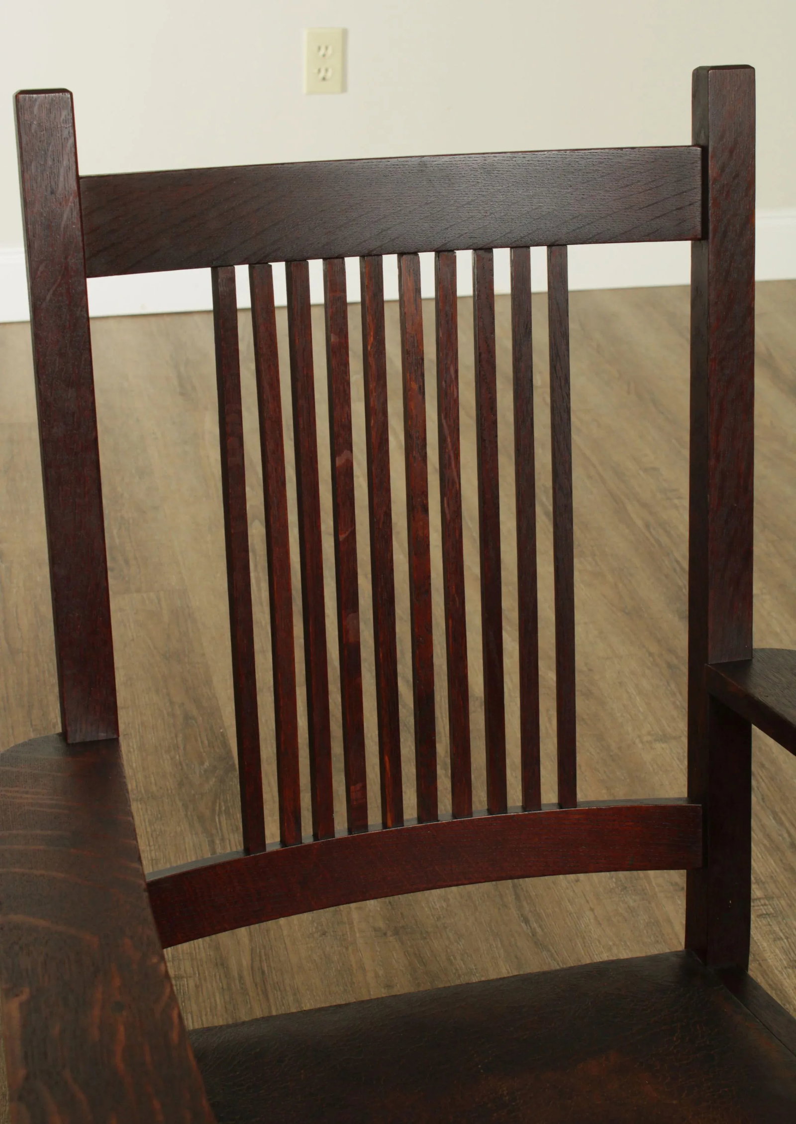 Antique Mission Oak Spindle Back Rocker - 11