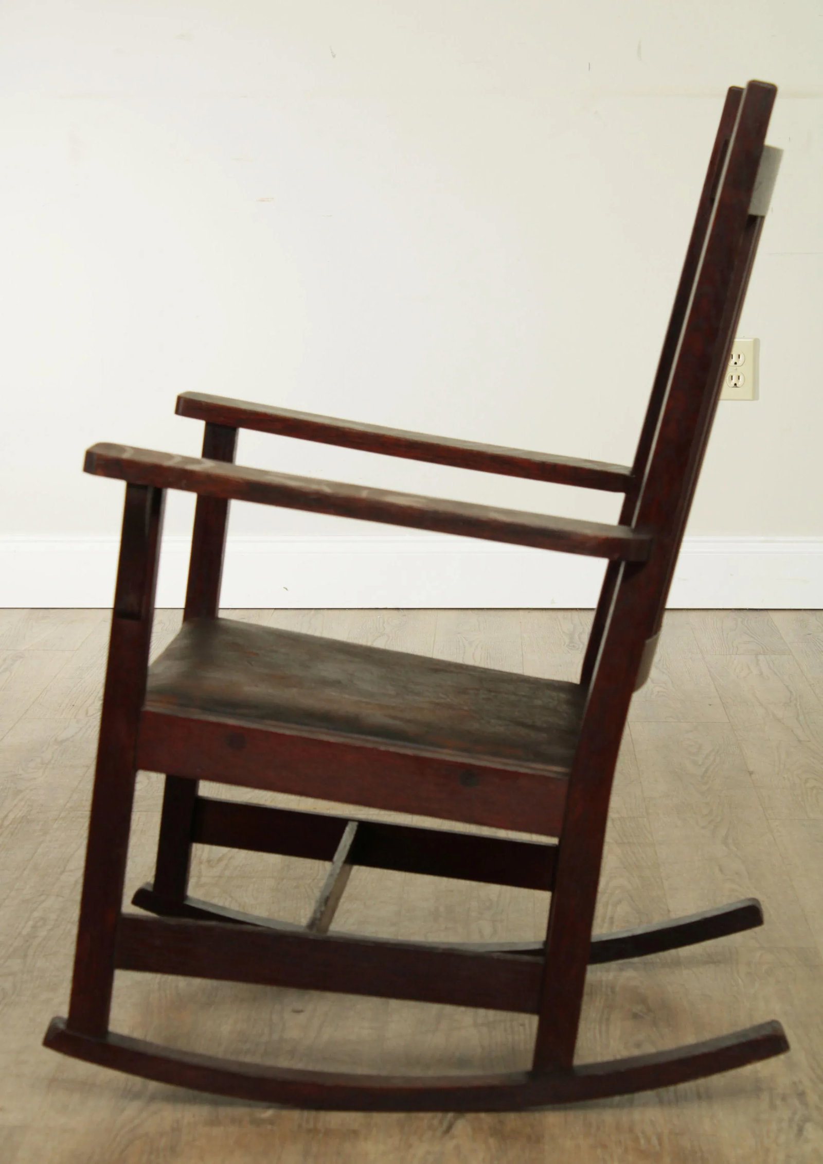 Antique Mission Oak Spindle Back Rocker - 4