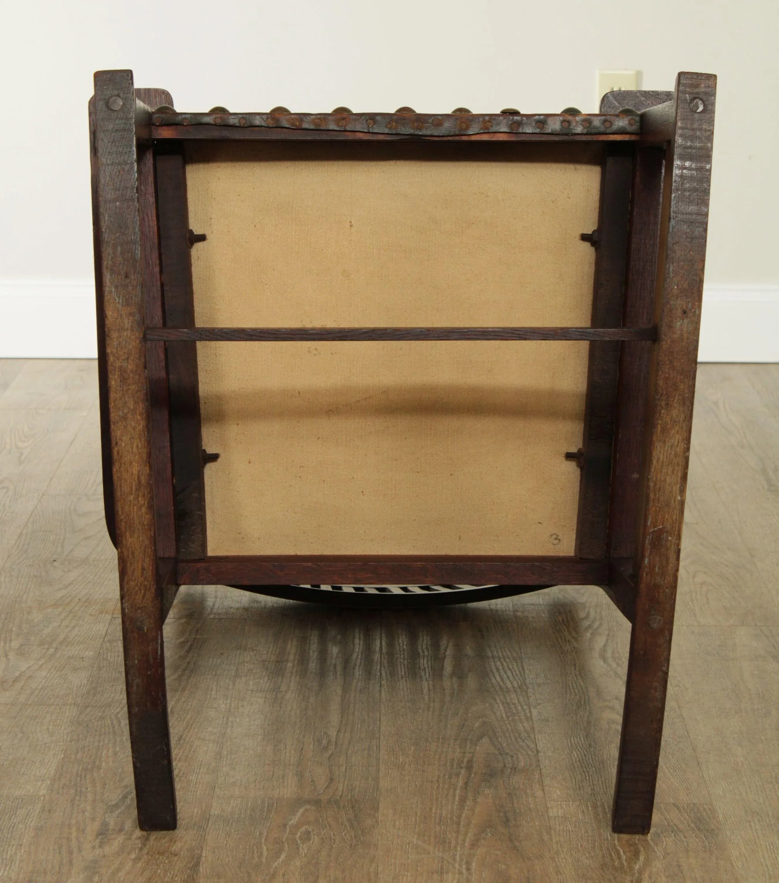 Antique Mission Oak Spindle Back Rocker - 7