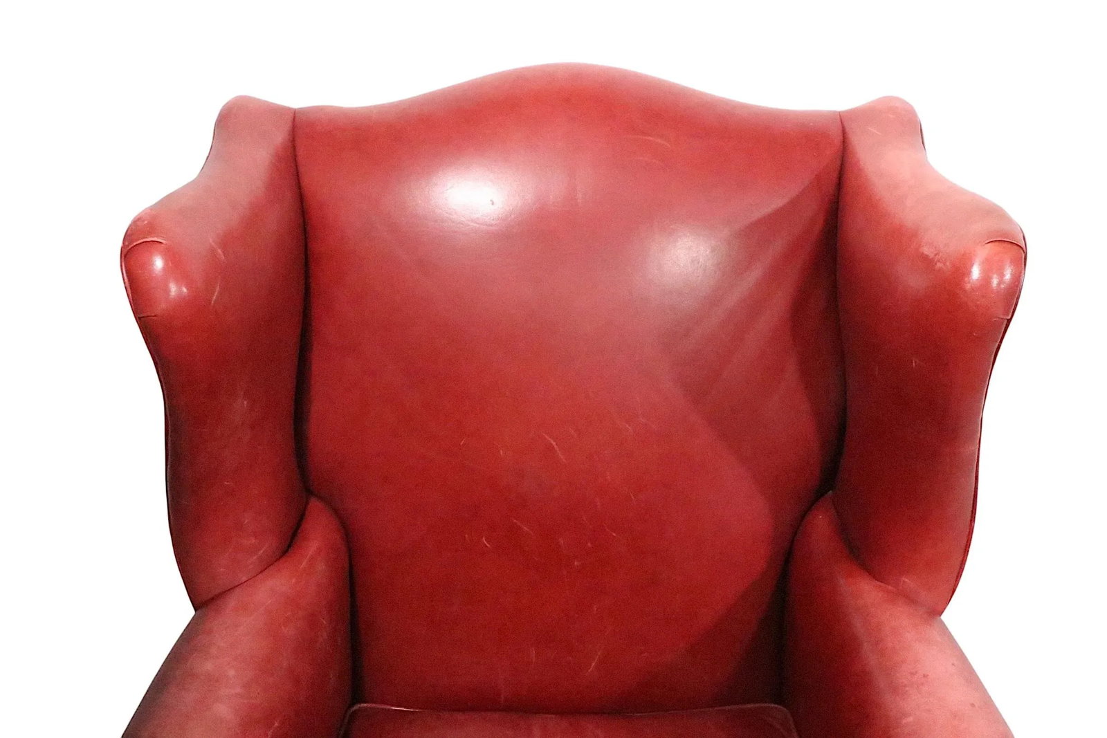 1990s Classic Leather Wing Chair by Ethan Allen - 6