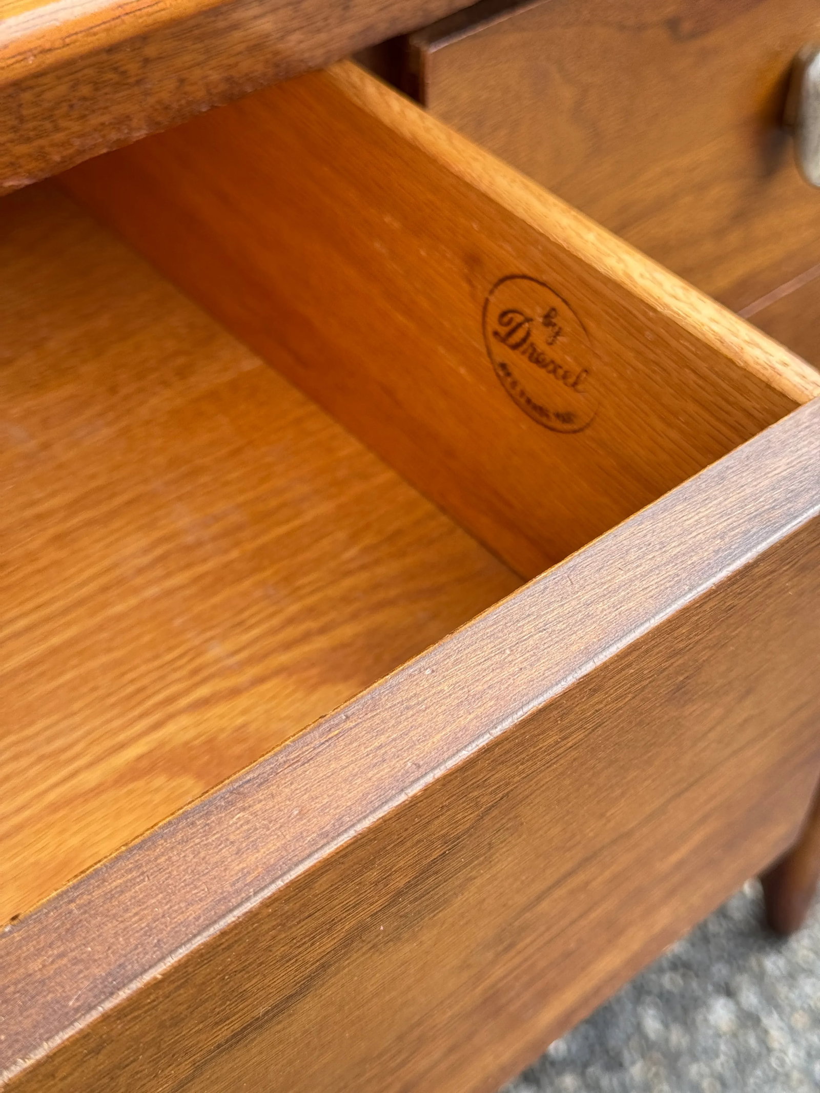 1960s Mid-Century Modern Small Walnut Dresser by Drexel - 6