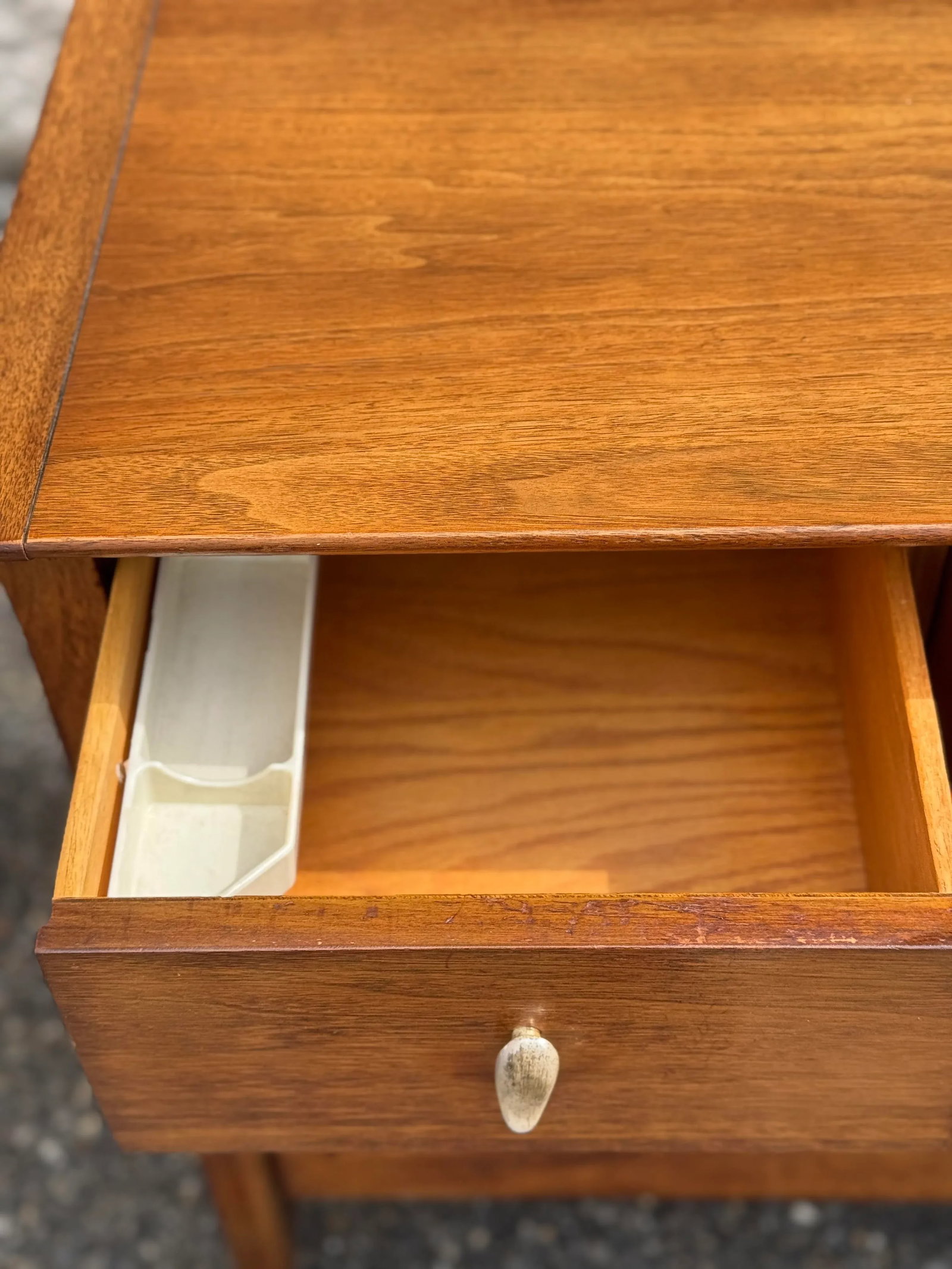 1960s Mid-Century Modern Small Walnut Dresser by Drexel - 9