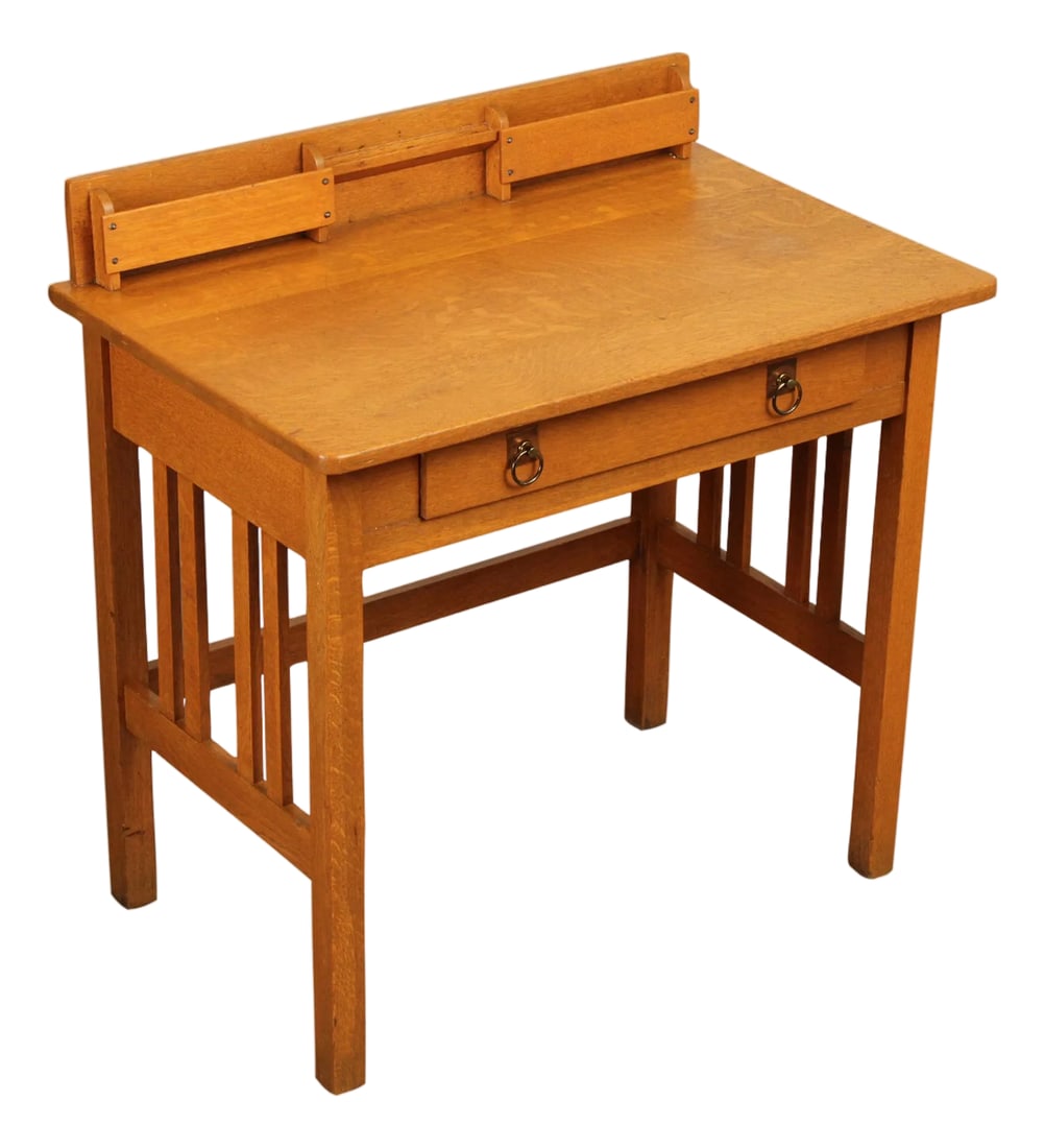 Stickley Brothers Antique Mission Oak Postcard Writing Desk (1 of 12)
