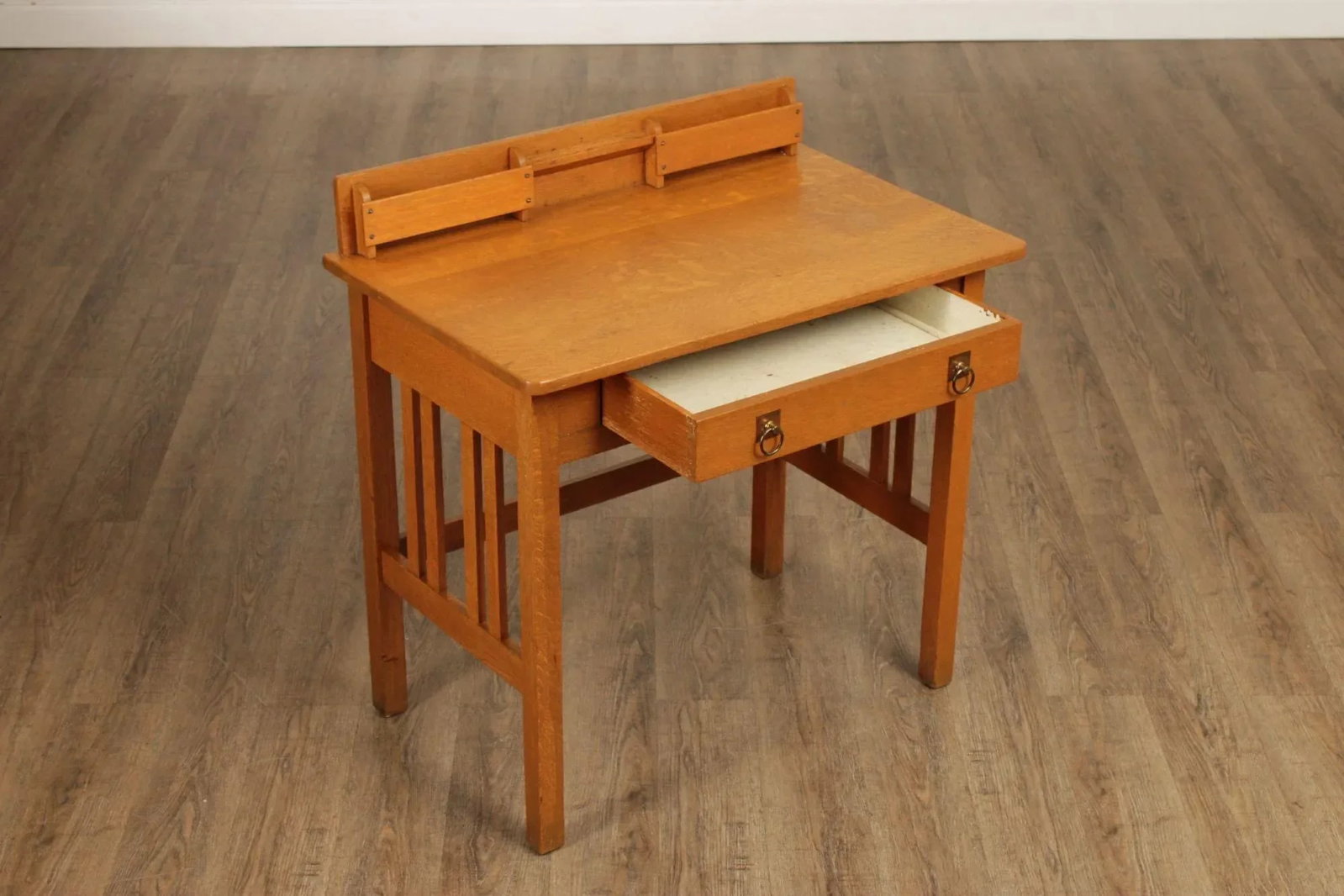 Stickley Brothers Antique Mission Oak Postcard Writing Desk - 3