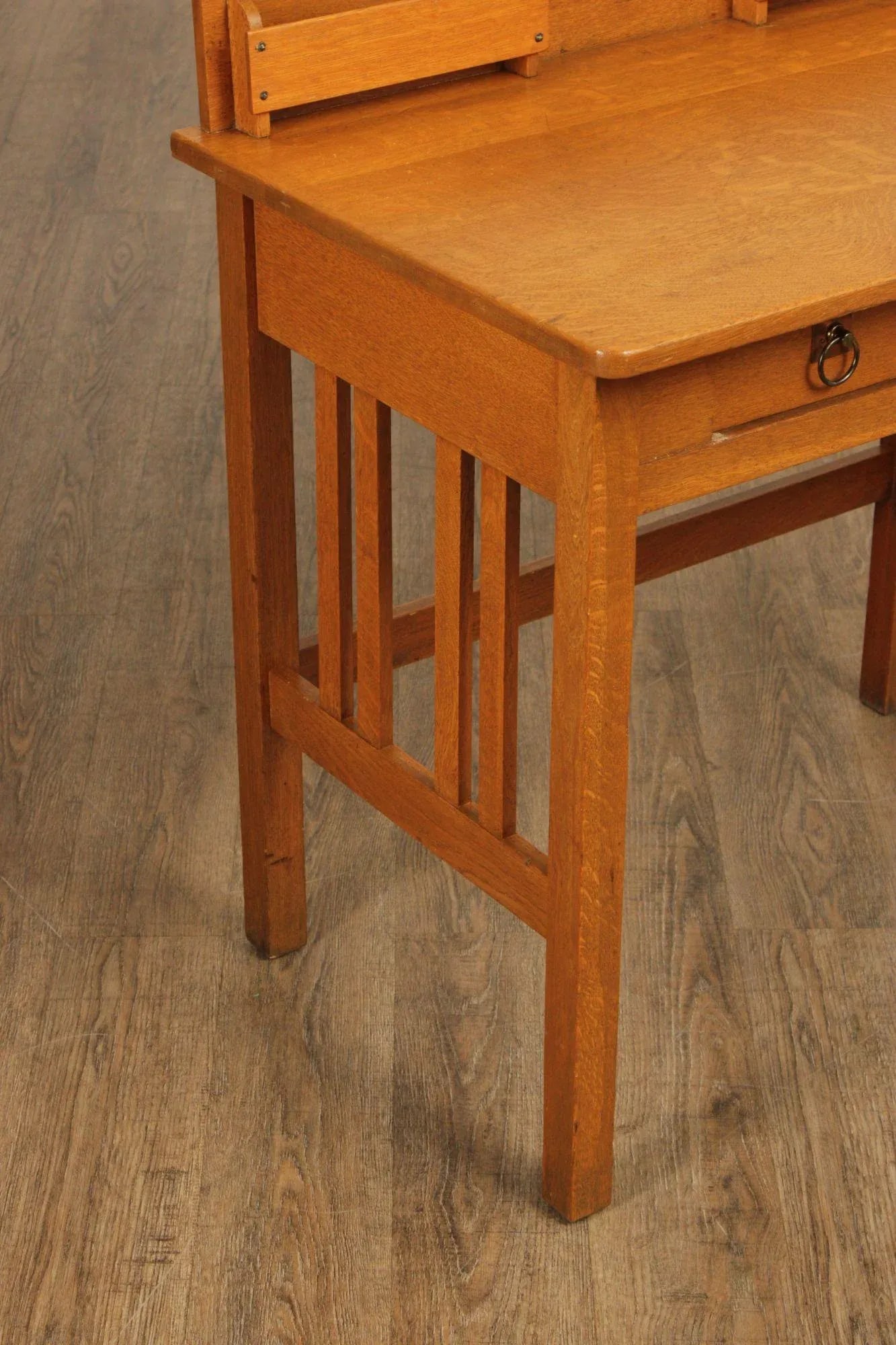 Stickley Brothers Antique Mission Oak Postcard Writing Desk - 8