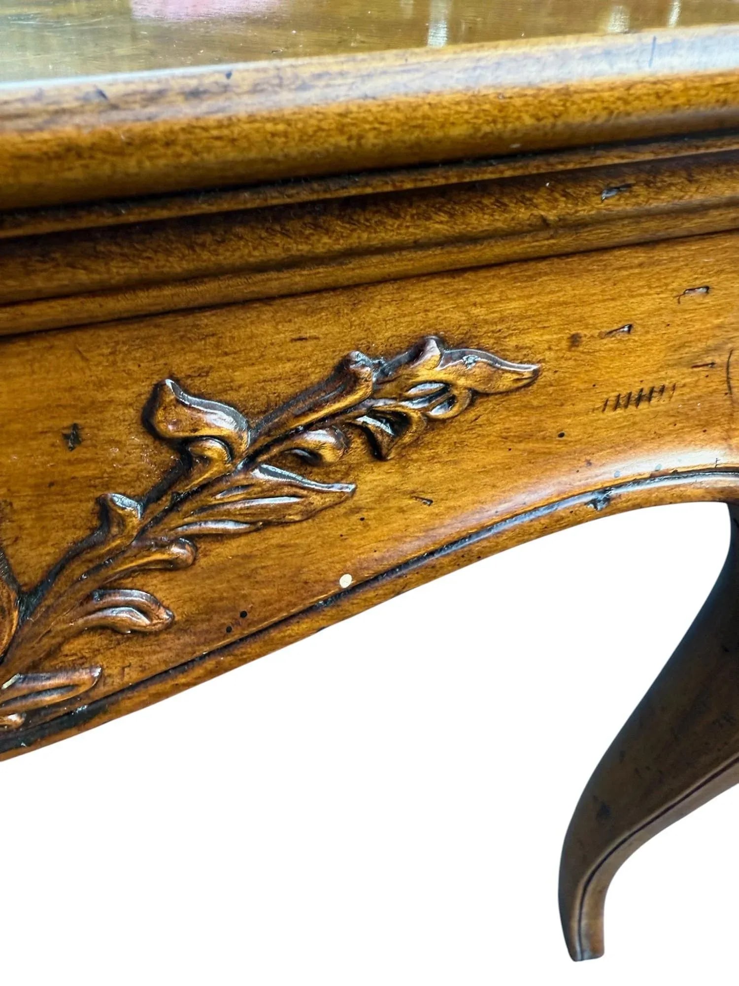 Henredon Country French Square Walnut Side Accent Table 3201-42 - 10