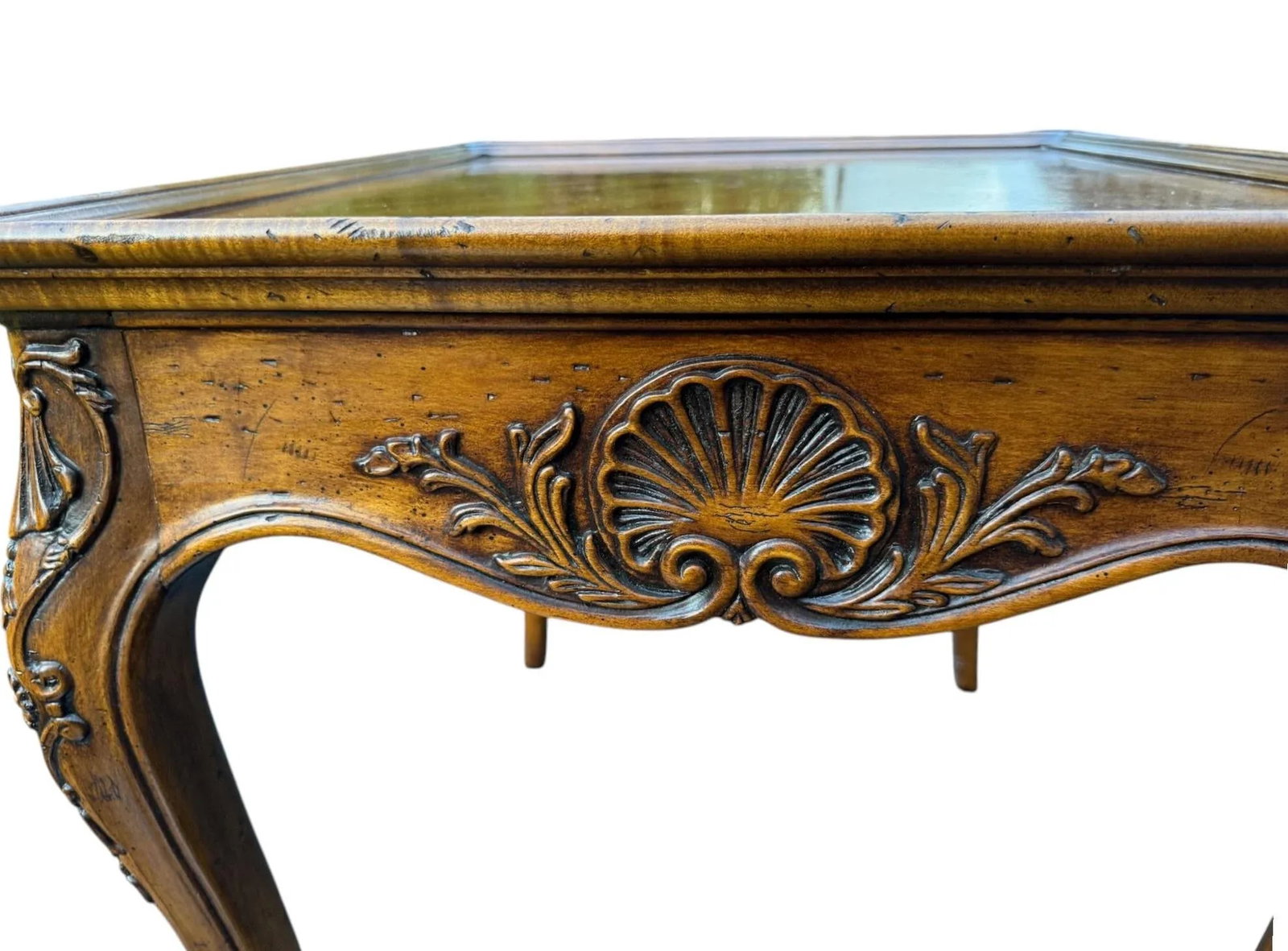 Henredon Country French Square Walnut Side Accent Table 3201-42 - 11