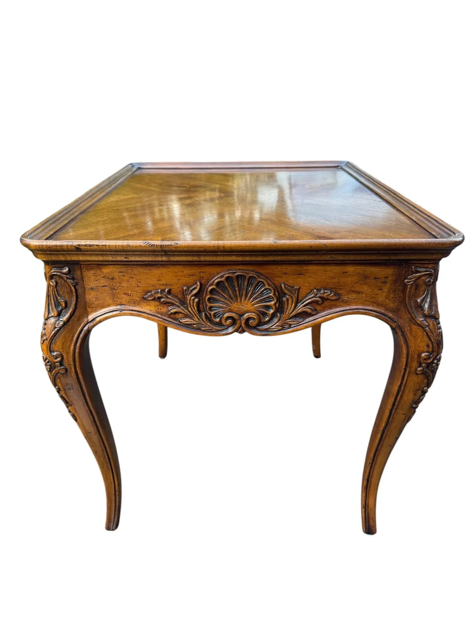 Henredon Country French Square Walnut Side Accent Table 3201-42 - 6