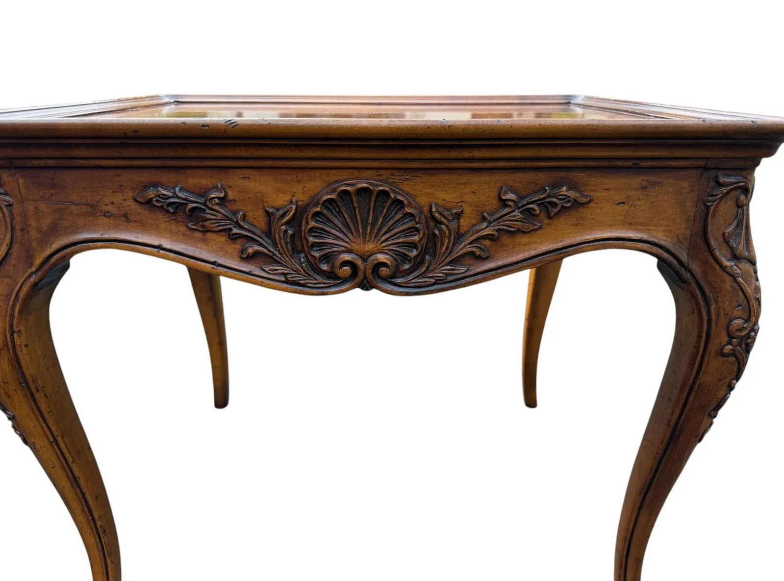Henredon Country French Square Walnut Side Accent Table 3201-42 - 9