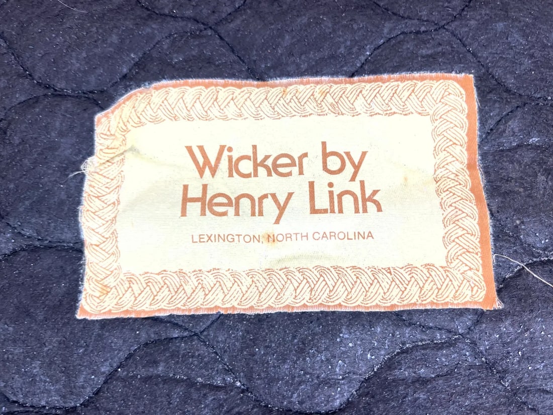 Vintage Coastal Henry Wick Pencil Reed and Wicker Dining Set of 5 - 11