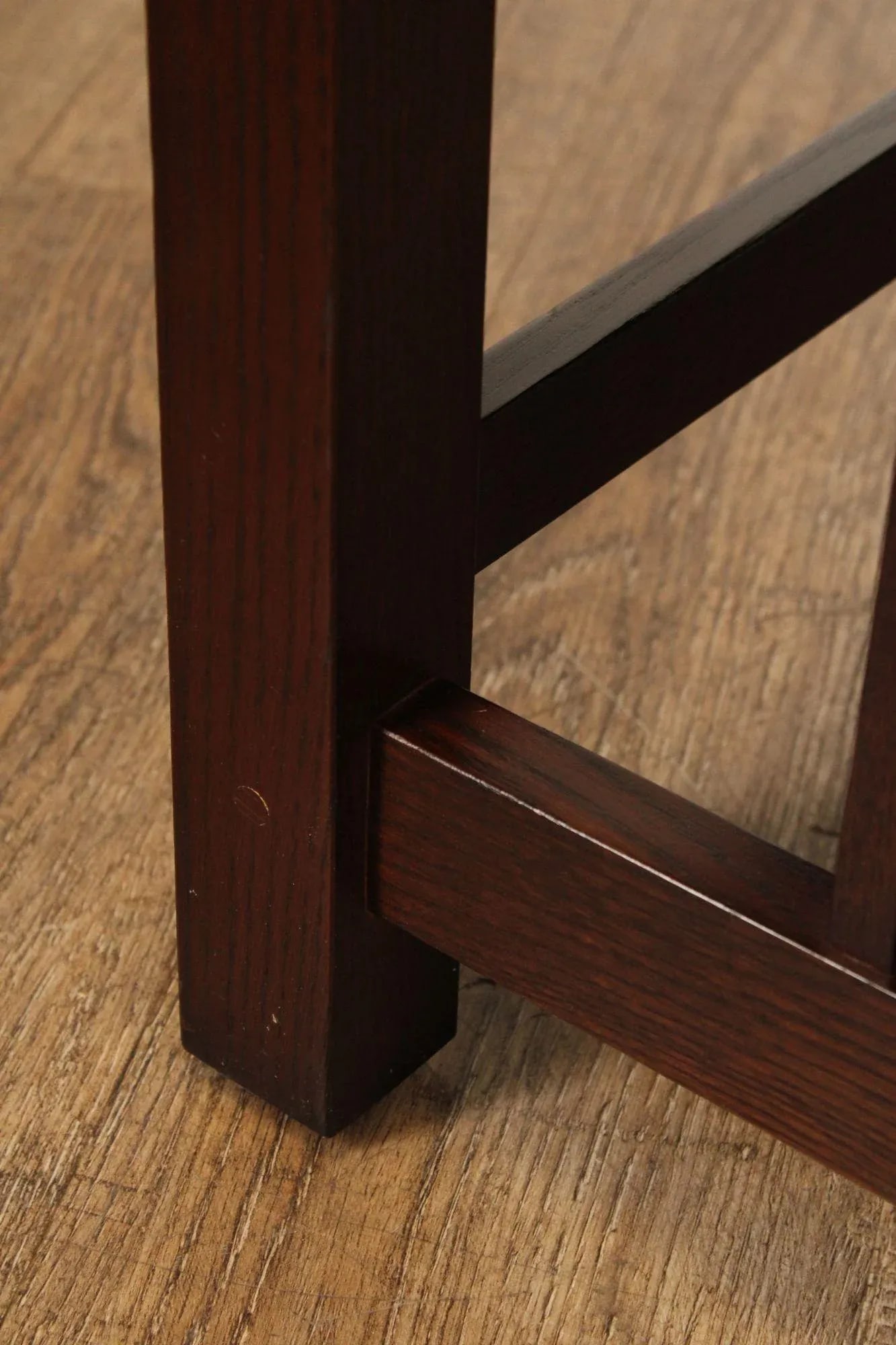 Stickley Mission Collection Oak and Leather Footstool - 12