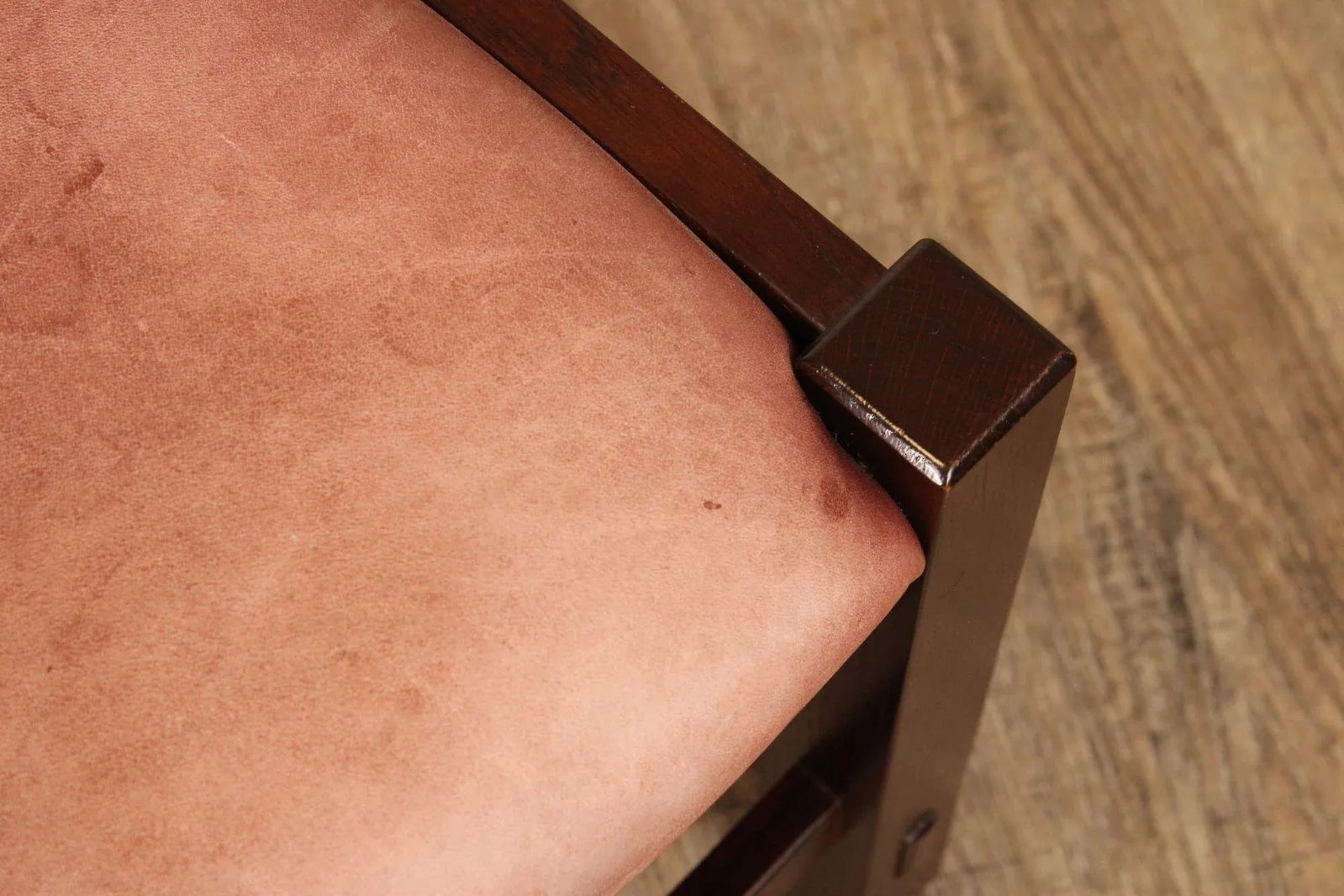 Stickley Mission Collection Oak and Leather Footstool - 4