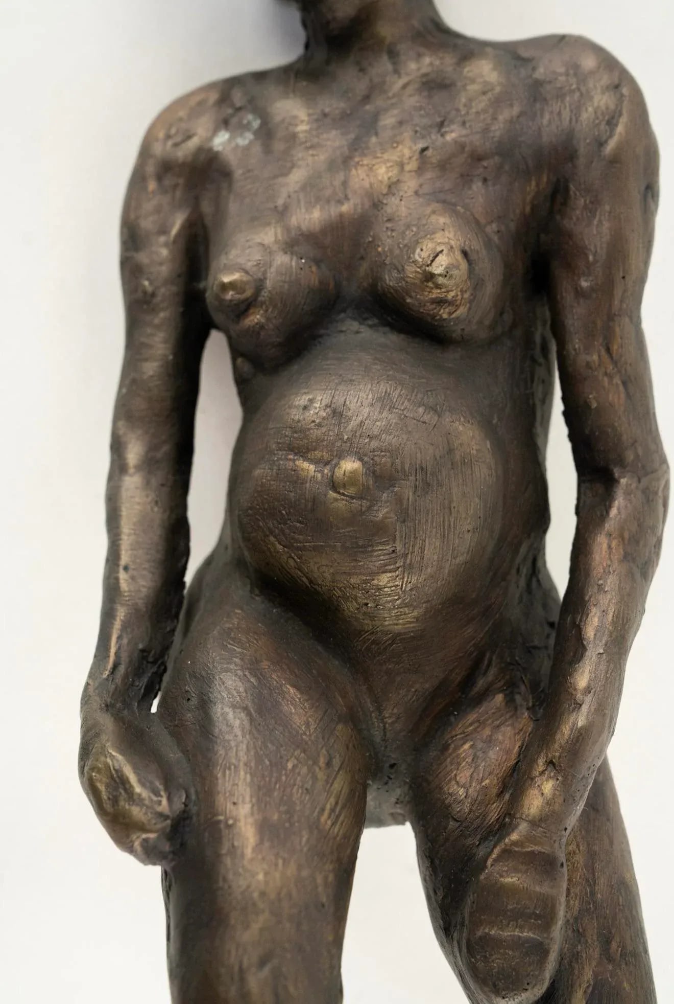 1960s Vintage Female Nude Bronze Figural Sculpture Studio Art ~ Signed Lana - 3